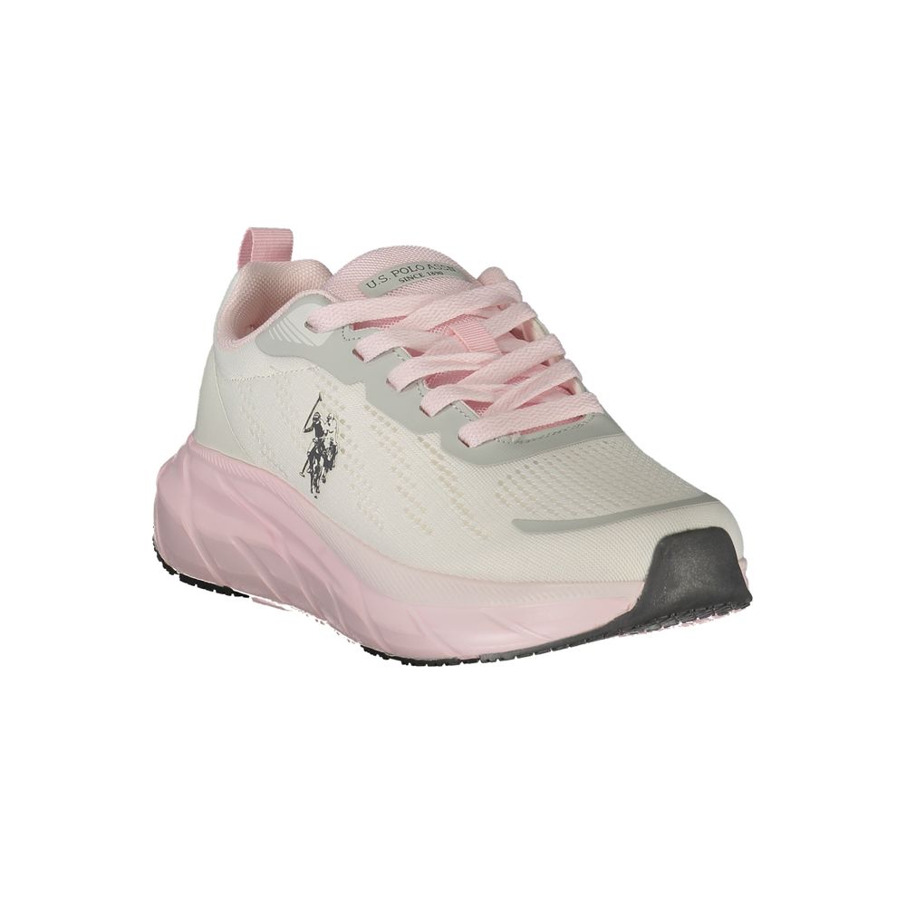 U.S. POLO ASSN. White Polyurethane Women's Sneaker - Image 2