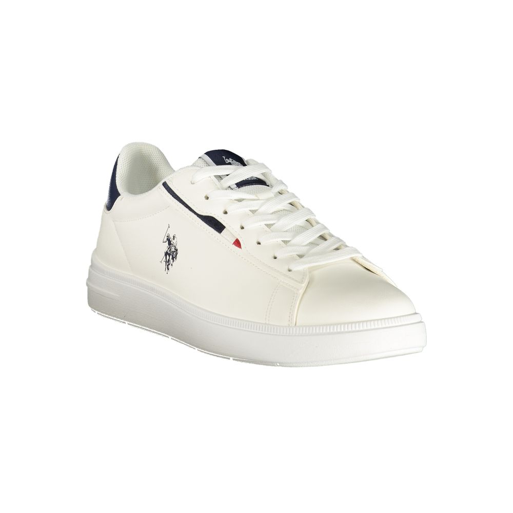 U.S. POLO ASSN. White Polyurethane Men's Sneaker - Image 2