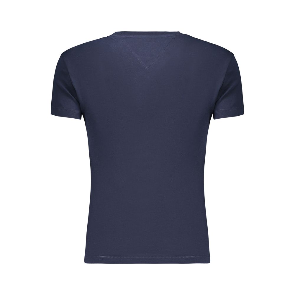 Tommy Hilfiger Blue Cotton Women T-Shirt - Image 2