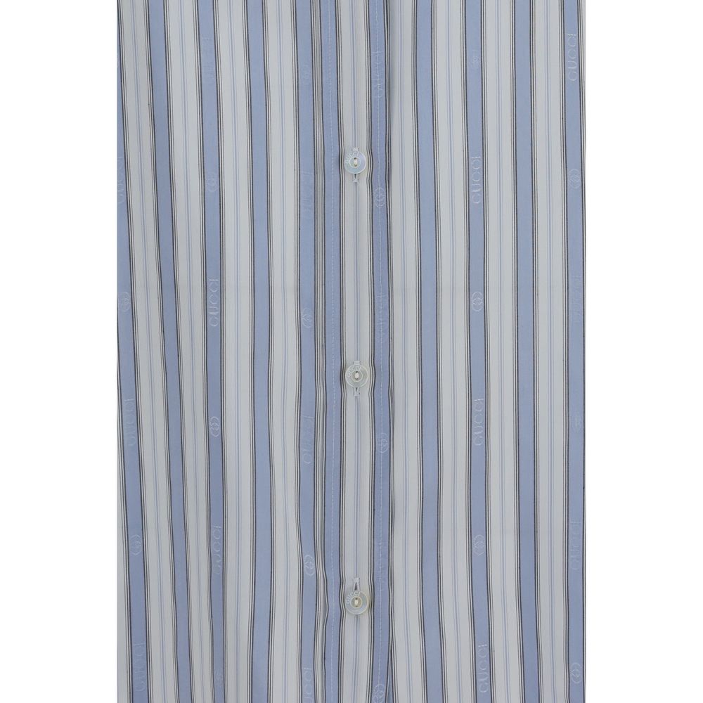 Gucci Blue Silk Shirt - Image 3