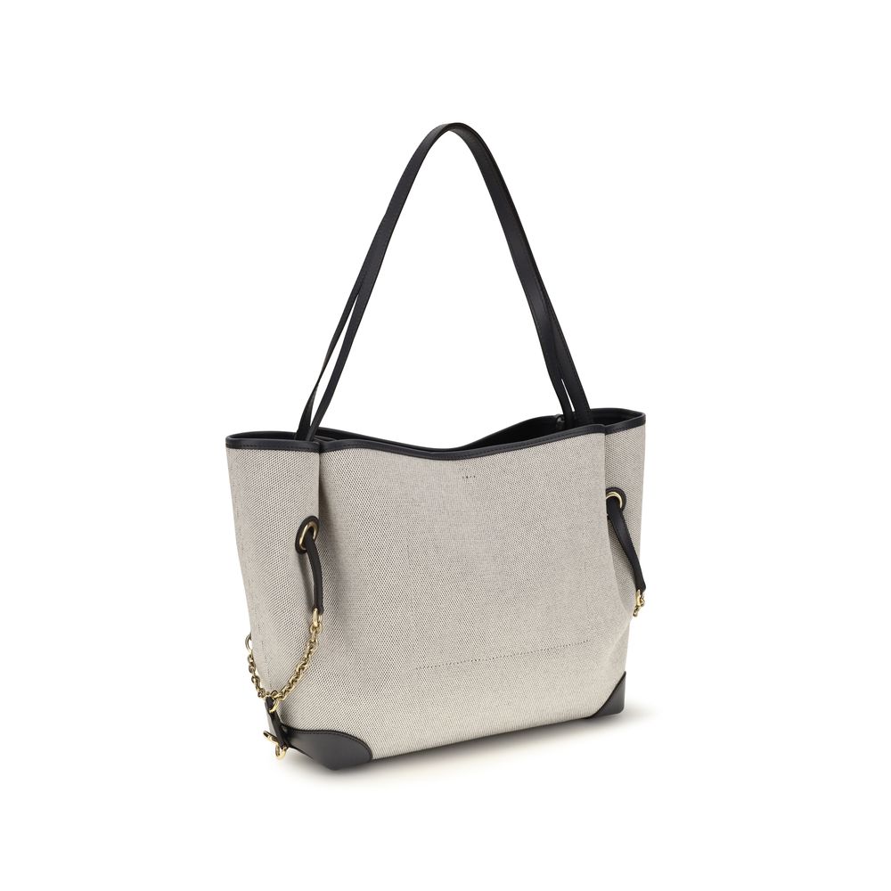 ChloƩ Gray Cotton Shoulder Bag - Image 3