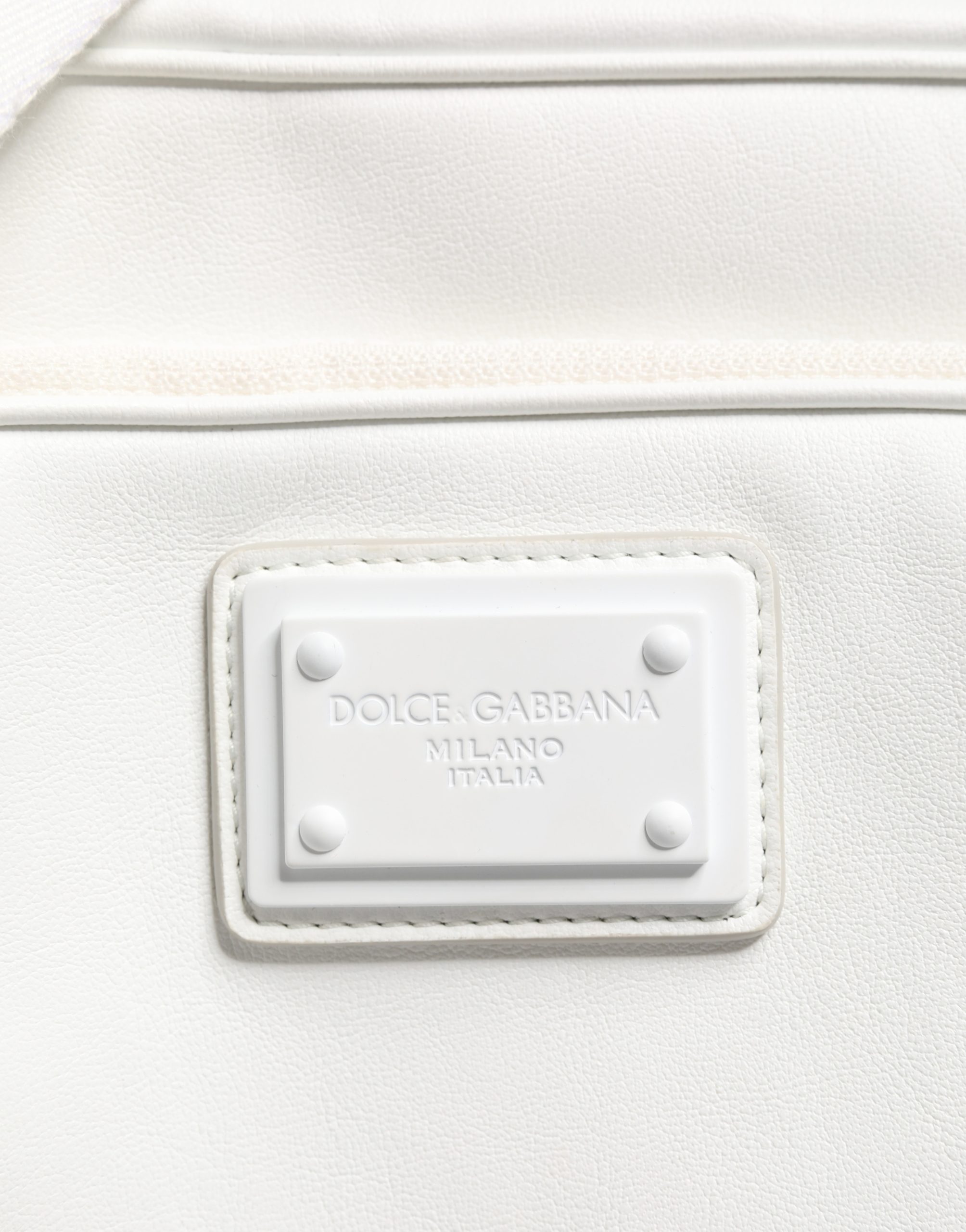 Dolce & Gabbana White Logo Plaque Crossbody Shoulder Borse Men Bag - Image 4