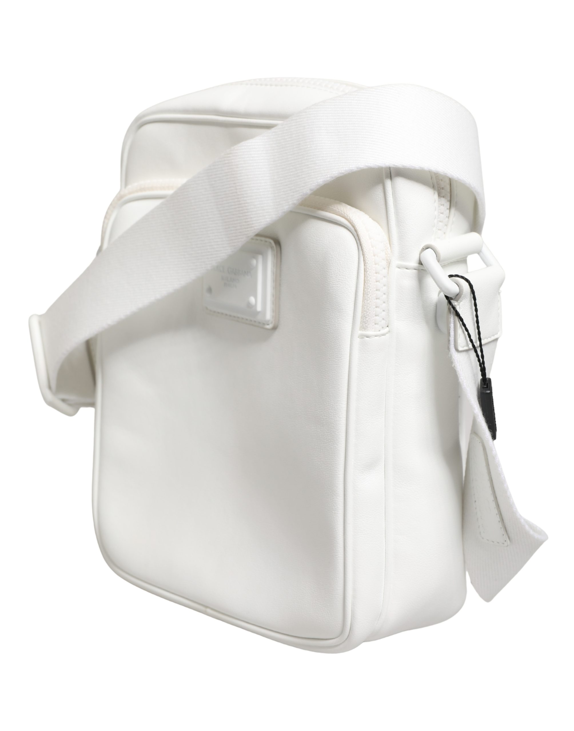 Dolce & Gabbana White Logo Plaque Crossbody Shoulder Borse Men Bag - Image 5