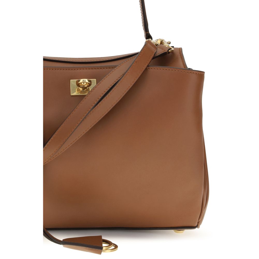 Balenciaga Brown Calf Leather Bos Taurus Shoulder Bag - Image 4
