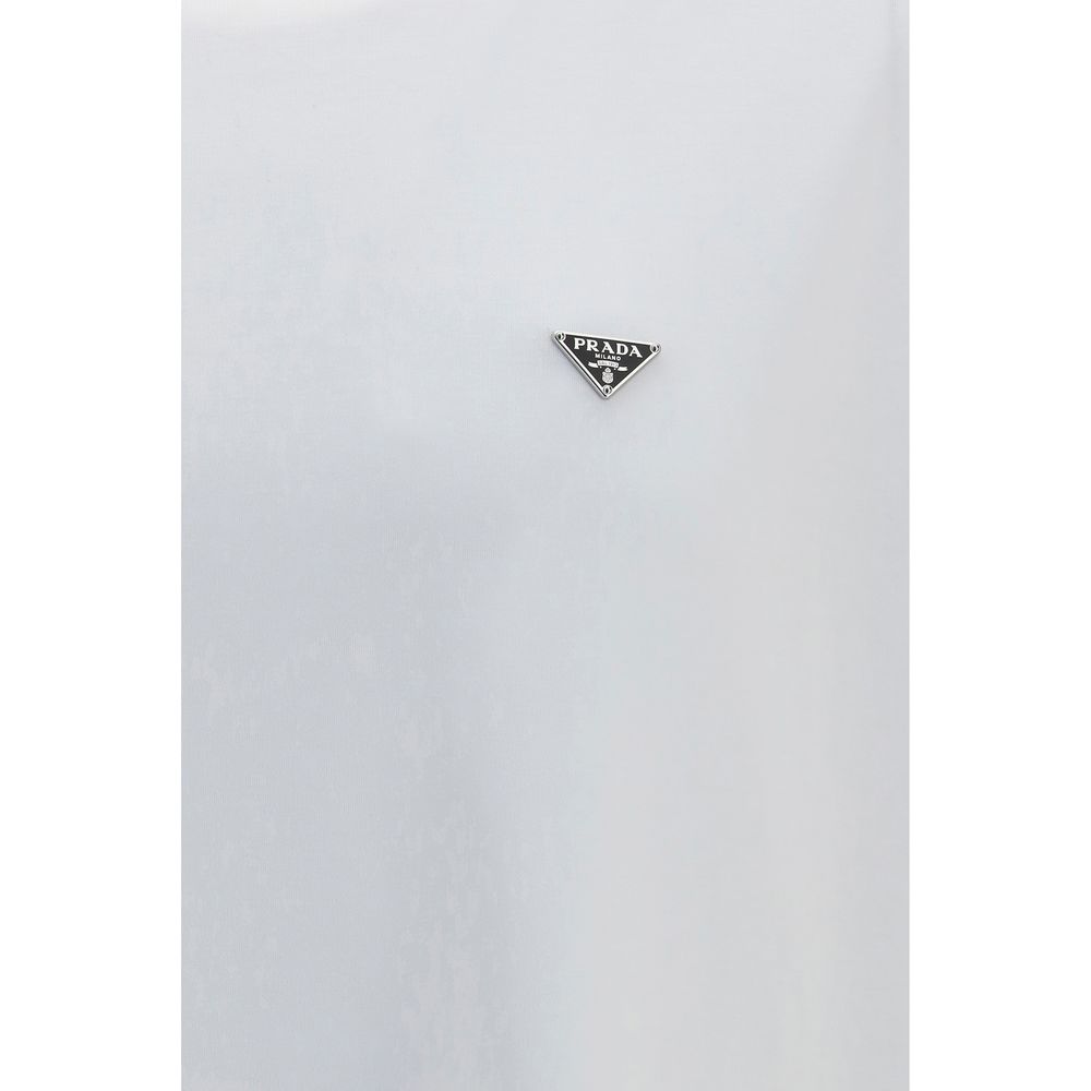 Prada White Cotton T-Shirt - Image 3