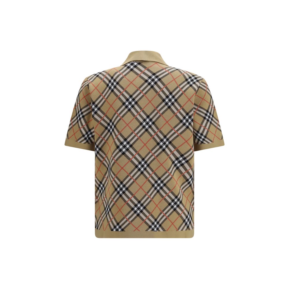 Burberry Beige Cotton Polo Shirt - Image 2