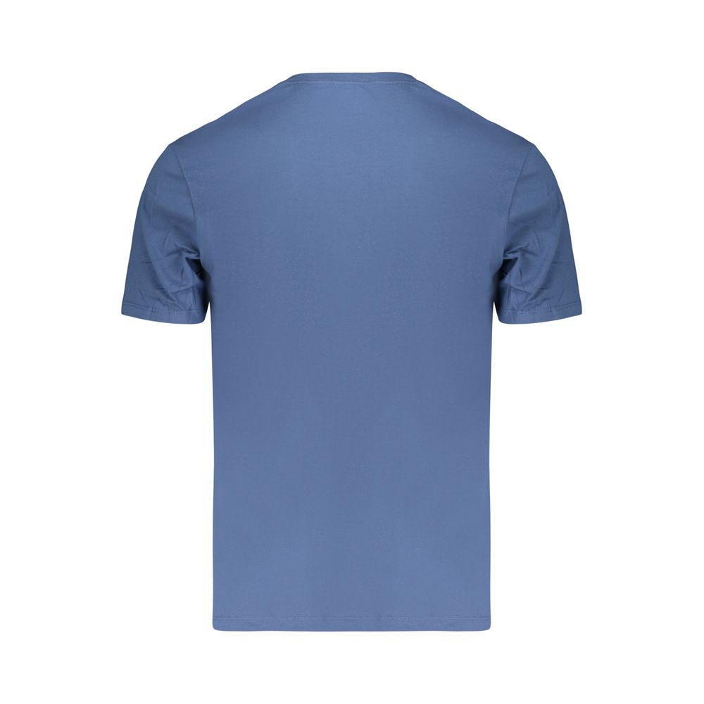 Calvin Klein Blue Cotton Men's T-Shirt - Image 2