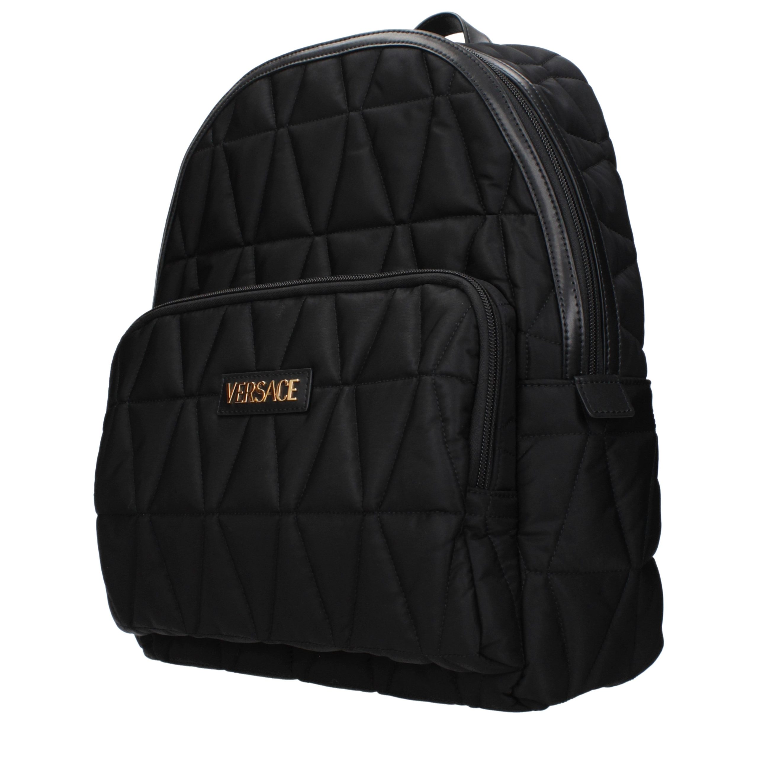 Versace Black Fabric Backpack - Image 2