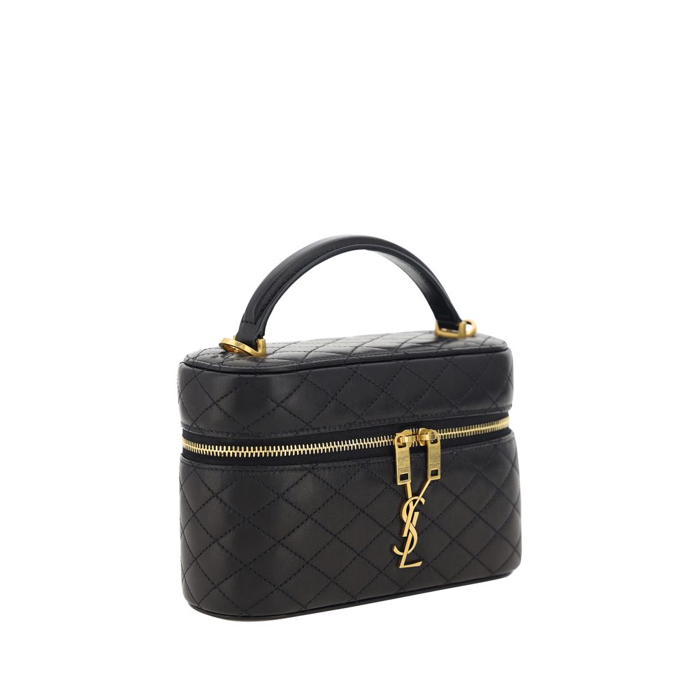 Saint Laurent Black Lamb Ovis Aries Shoulder Bag - Image 2