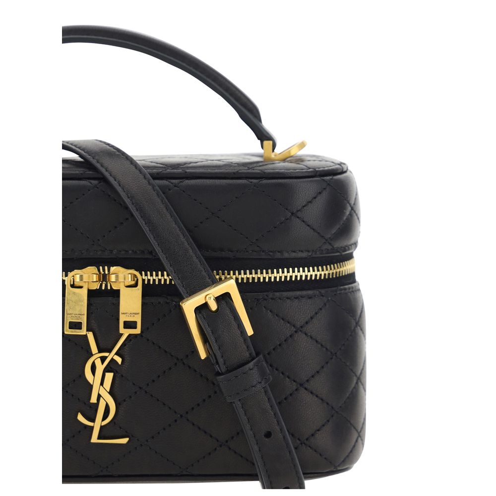 Saint Laurent Black Lamb Ovis Aries Shoulder Bag - Image 4