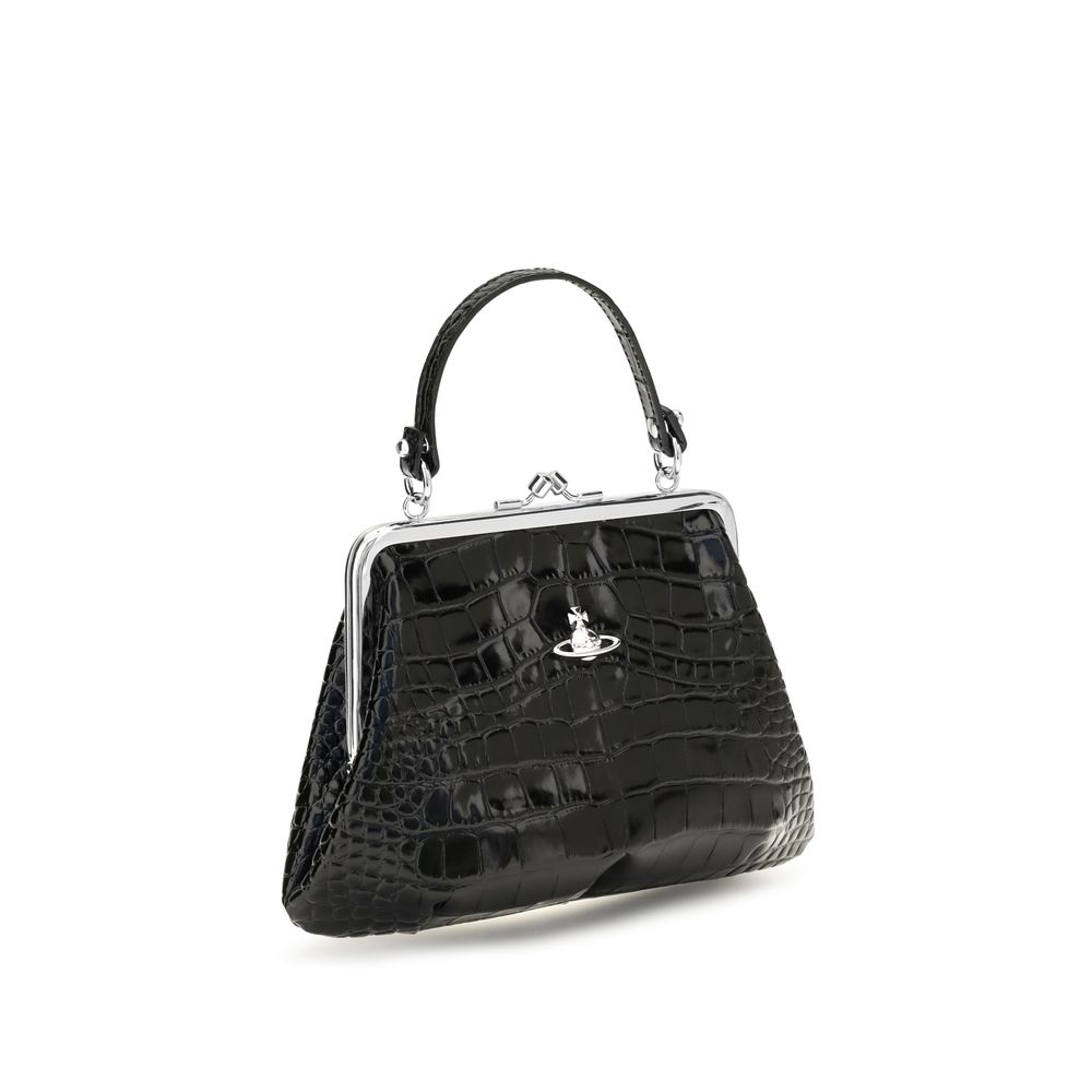 Vivienne Westwood Black Calf Leather Bos Taurus Handbag - Image 2