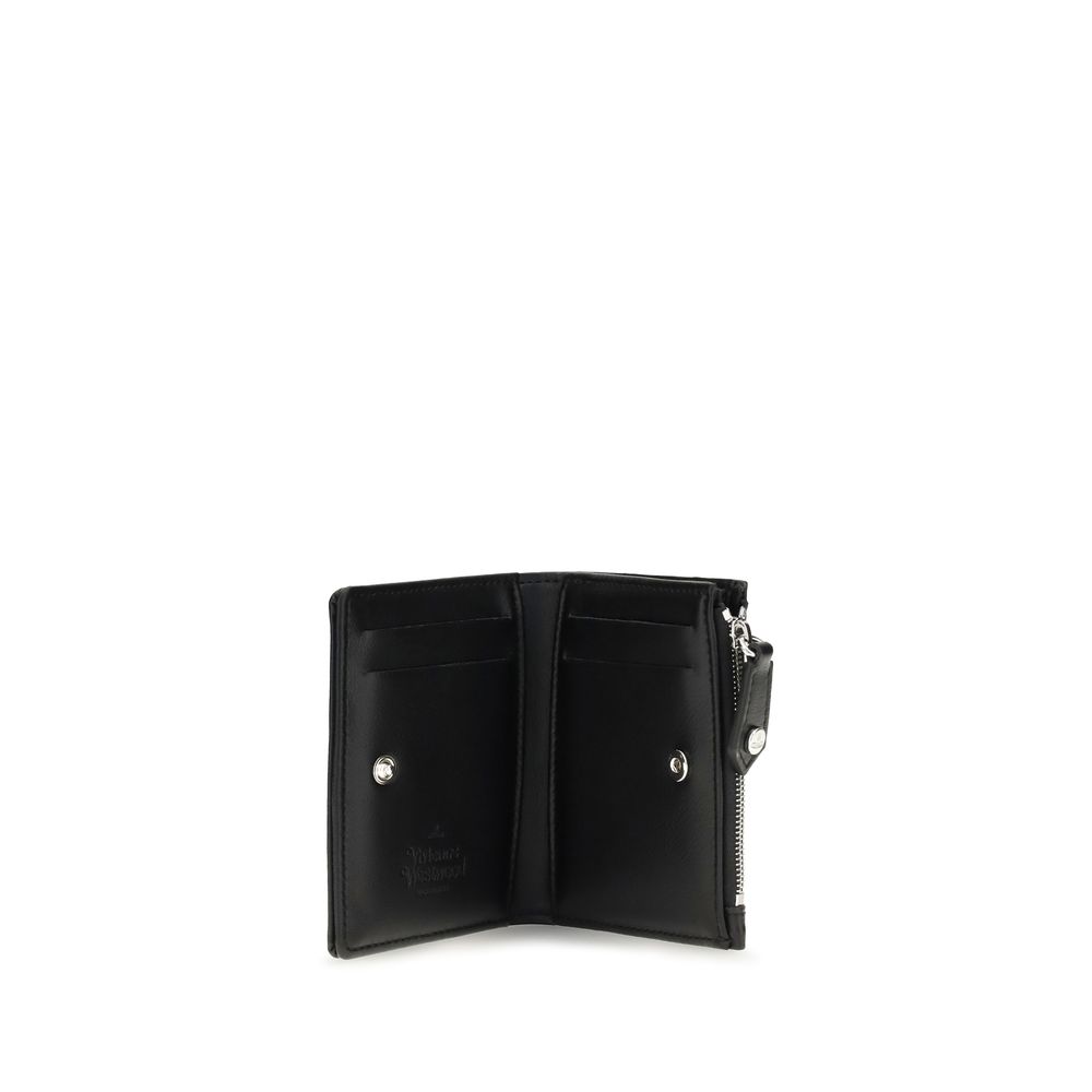 Vivienne Westwood Black Calf Leather Bos Taurus Wallet - Image 3