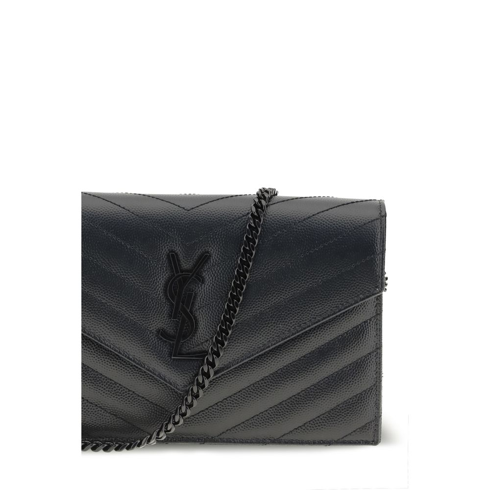 Saint Laurent Black Calf Leather Bos Taurus Wallet - Image 4