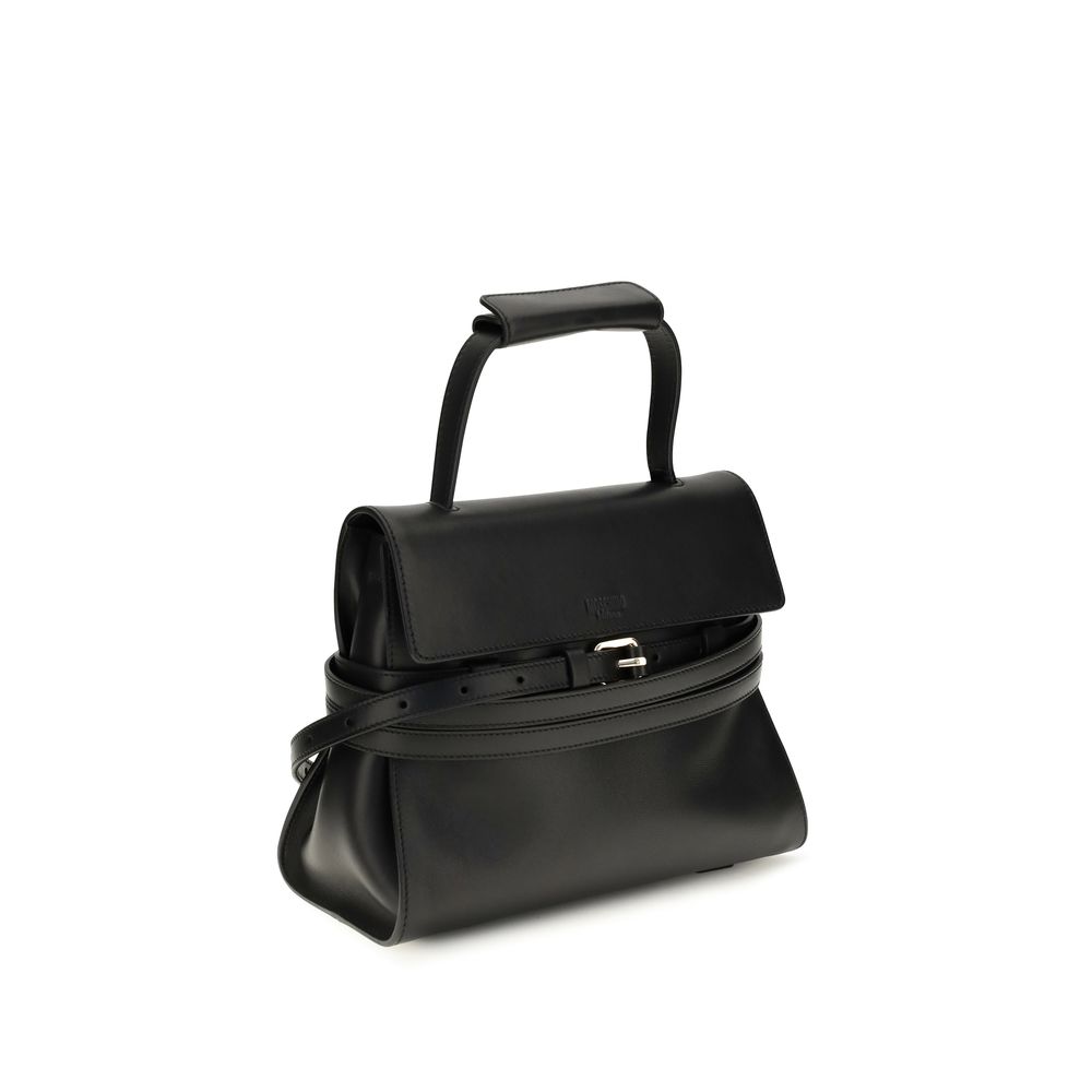 Moschino Black Calf Leather Bos Taurus Shoulder Bag - Image 2