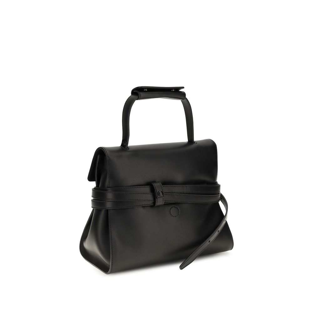 Moschino Black Calf Leather Bos Taurus Shoulder Bag - Image 3