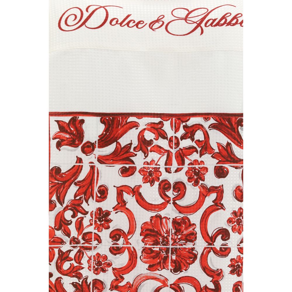 Dolce & Gabbana White Silk Pattern Shirt - Image 3