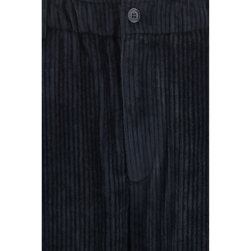 Giorgio Armani Black Viscose Casual Pants - Image 3
