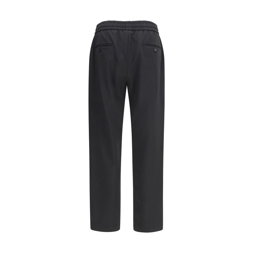 Dolce & Gabbana Black Wool Oves Aries Joggers (Workout Pants) - Image 2