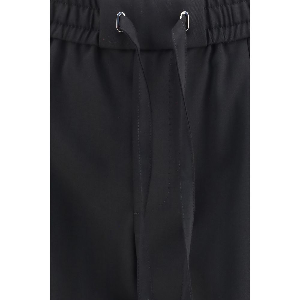 Dolce & Gabbana Black Wool Oves Aries Joggers (Workout Pants) - Image 3