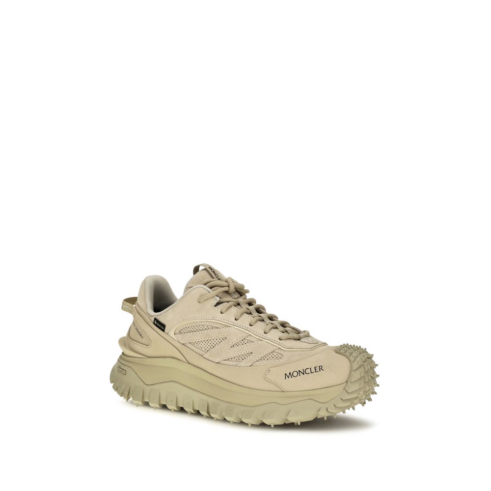 Moncler Beige Calf Leather Bos Taurus Athletic Sneakers - Image 2