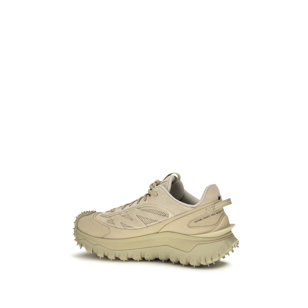 Moncler Beige Calf Leather Bos Taurus Athletic Sneakers - Image 3