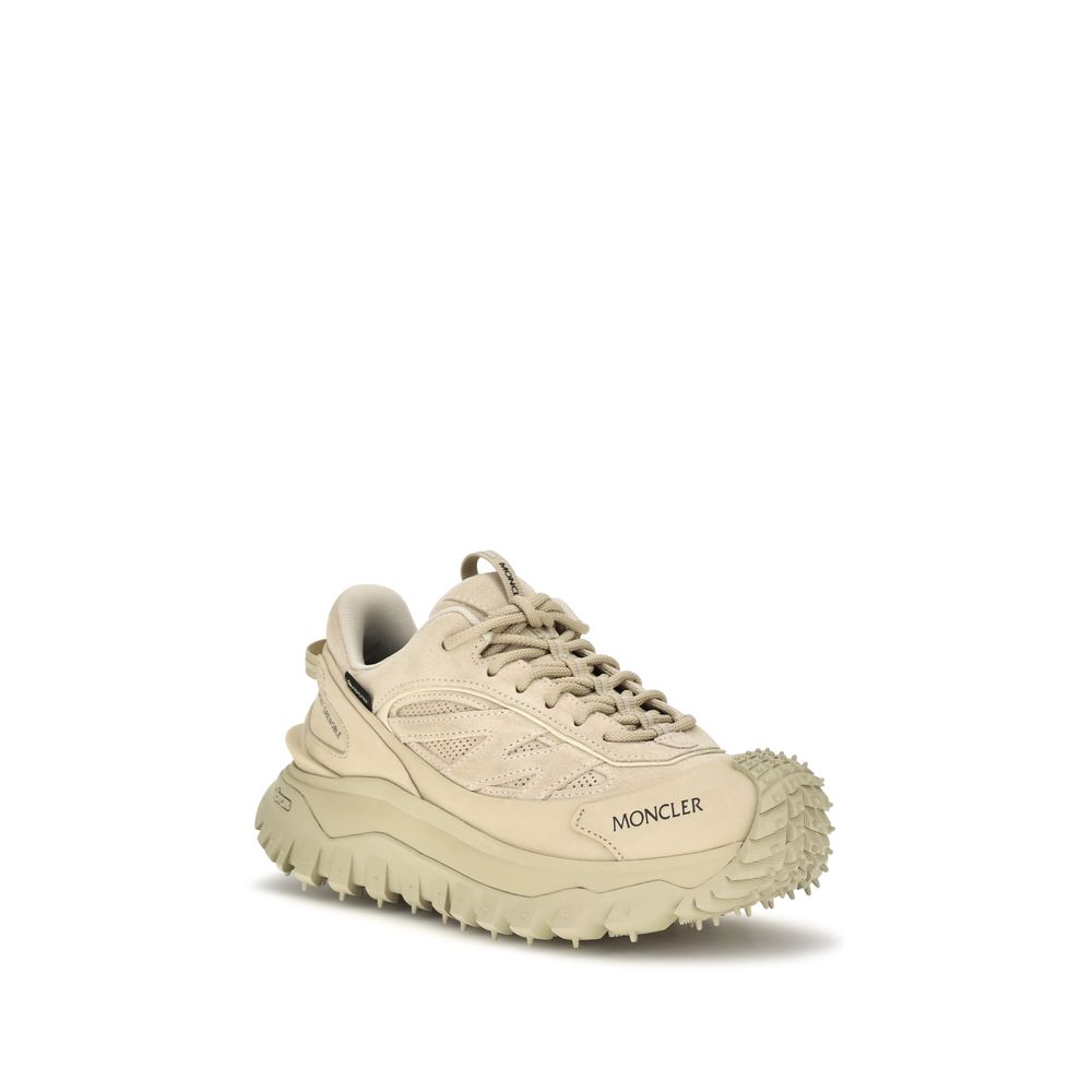 Moncler Beige Calf Leather Bos Taurus Athletic Sneakers - Image 2