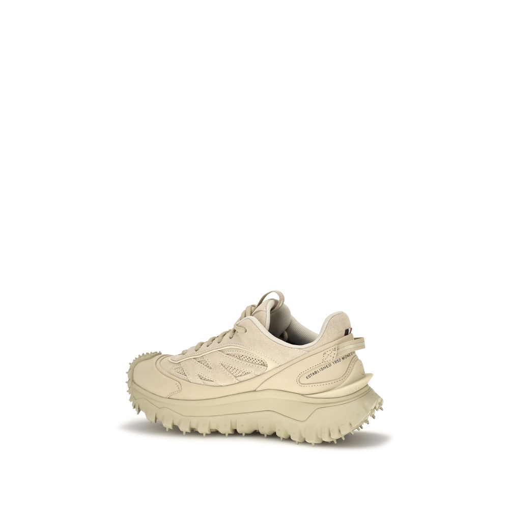 Moncler Beige Calf Leather Bos Taurus Athletic Sneakers - Image 3