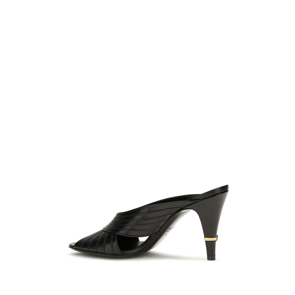Versace Black Lamb Ovis Aries Aries Mules - Image 3