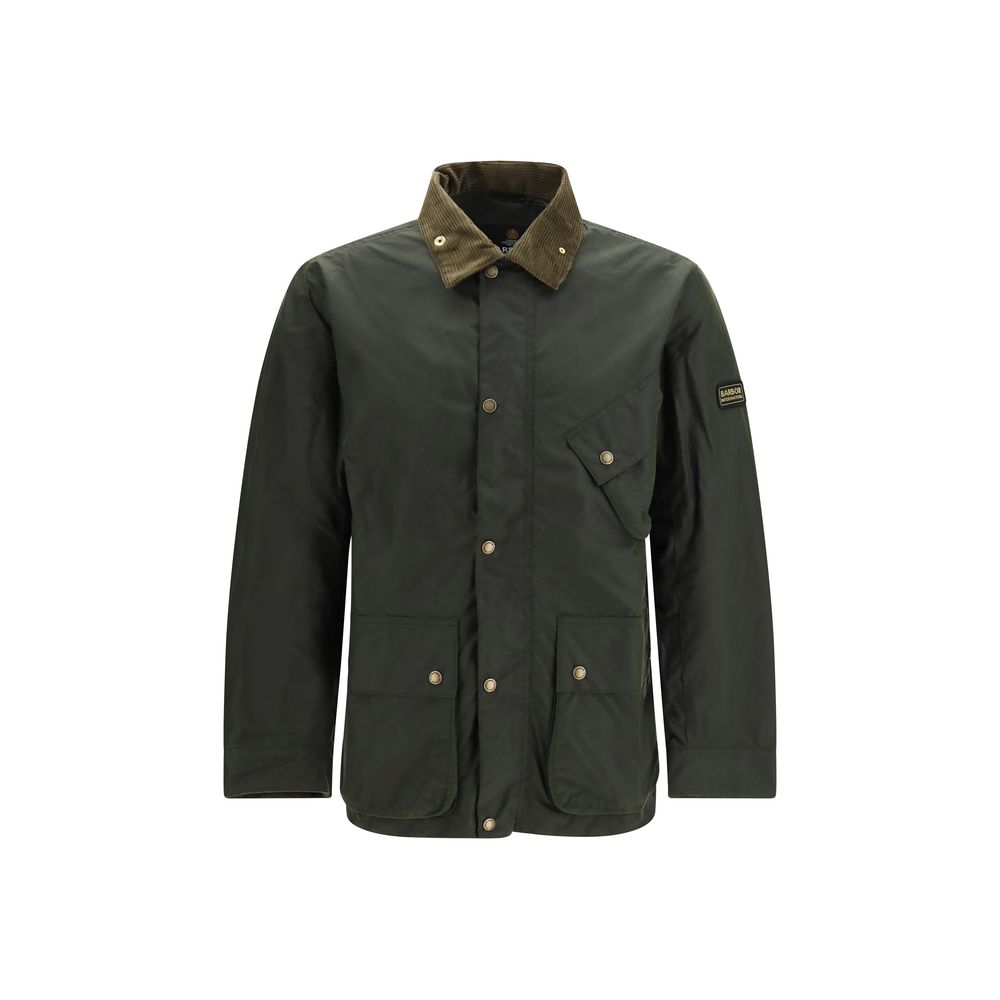 Barbour International Bicolor Cotton Full-Length Jacket