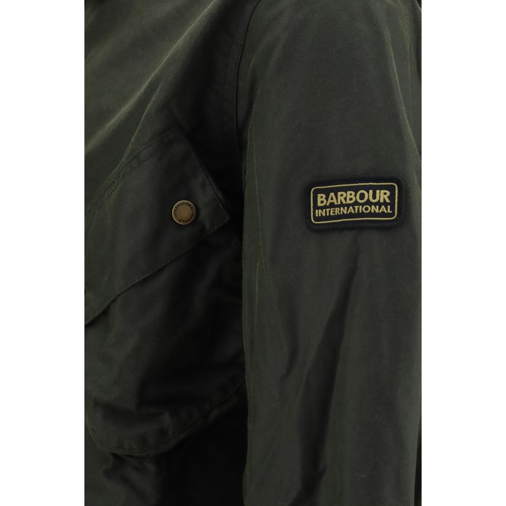 Barbour International Bicolor Cotton Full-Length Jacket - Image 3