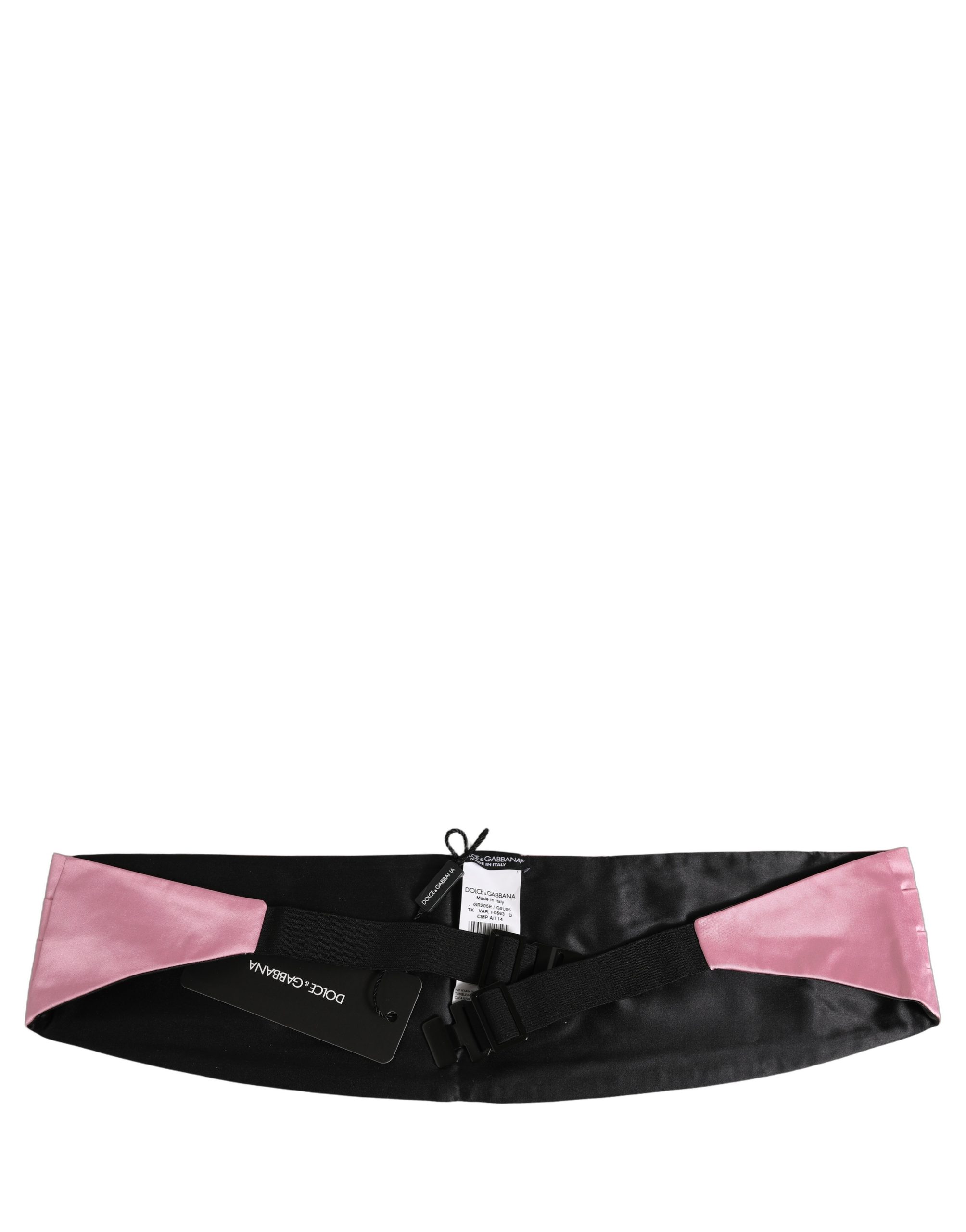 Dolce & Gabbana Pink Men 100% Silk Belt Waist Cummerbund - Image 2