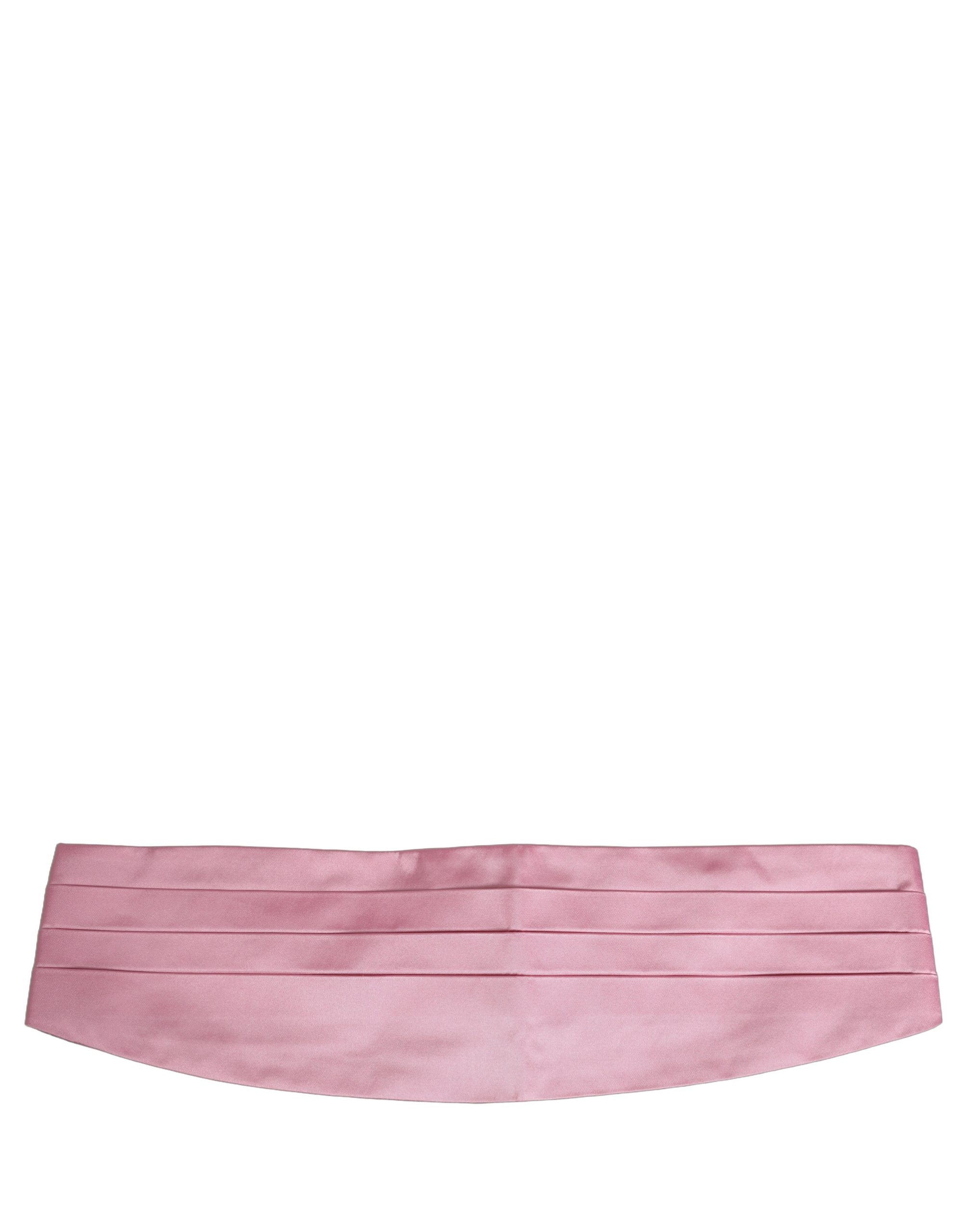 Dolce & Gabbana Pink Men 100% Silk Belt Waist Cummerbund - Image 4