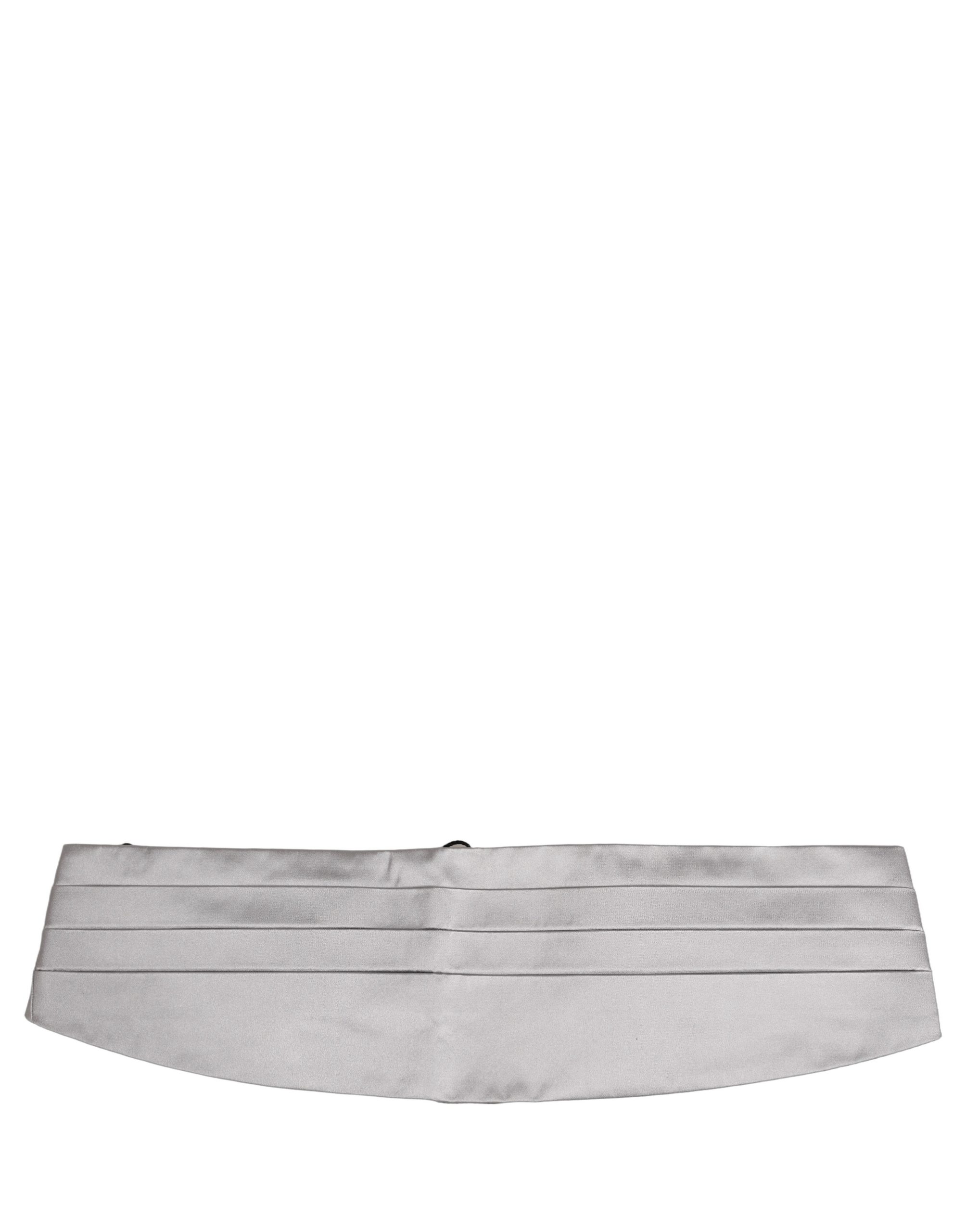 Dolce & Gabbana Gray Men 100% Silk Belt Waist Cummerbund - Image 2