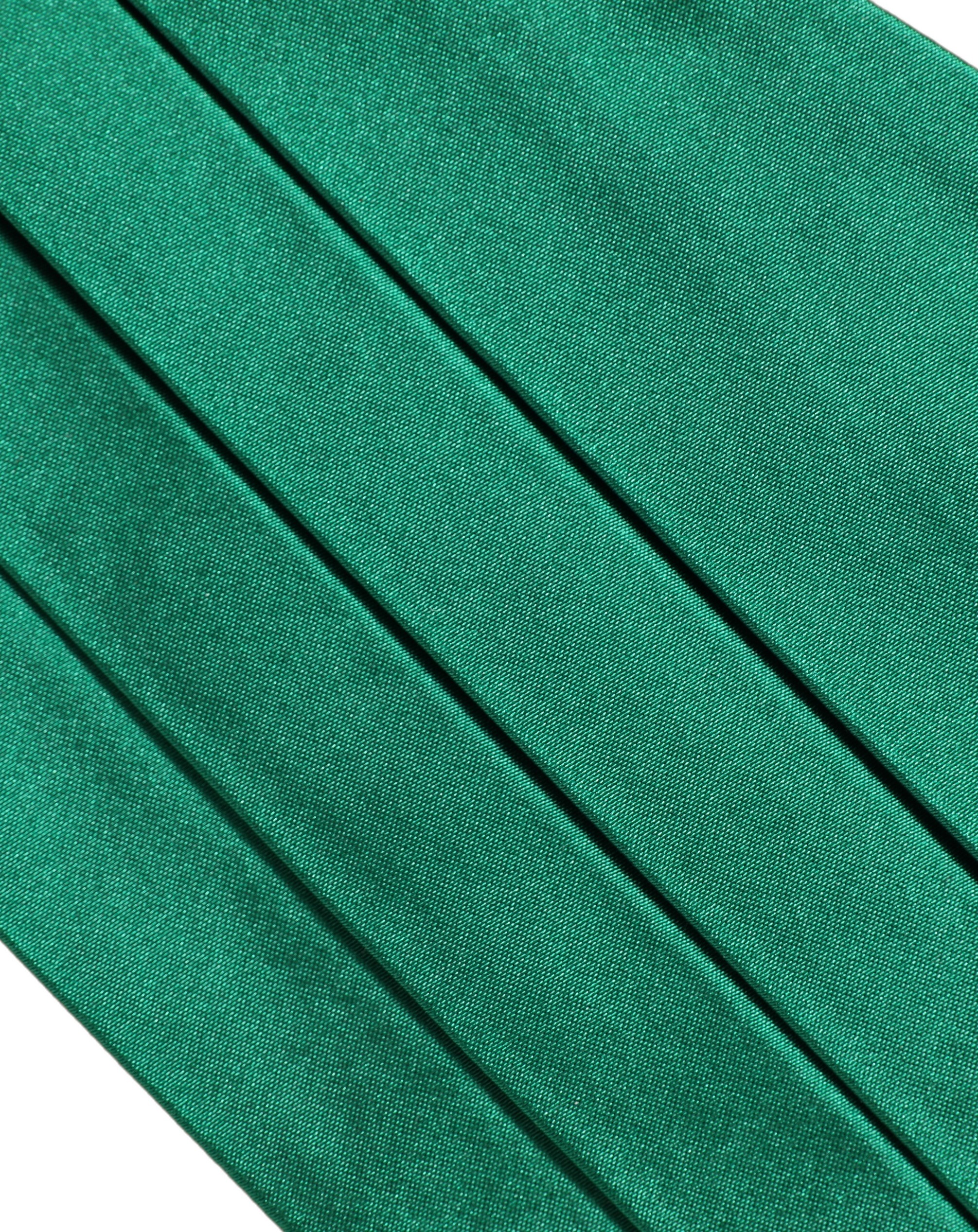 Dolce & Gabbana Green Men 100% Silk Belt Waist Cummerbund - Image 4