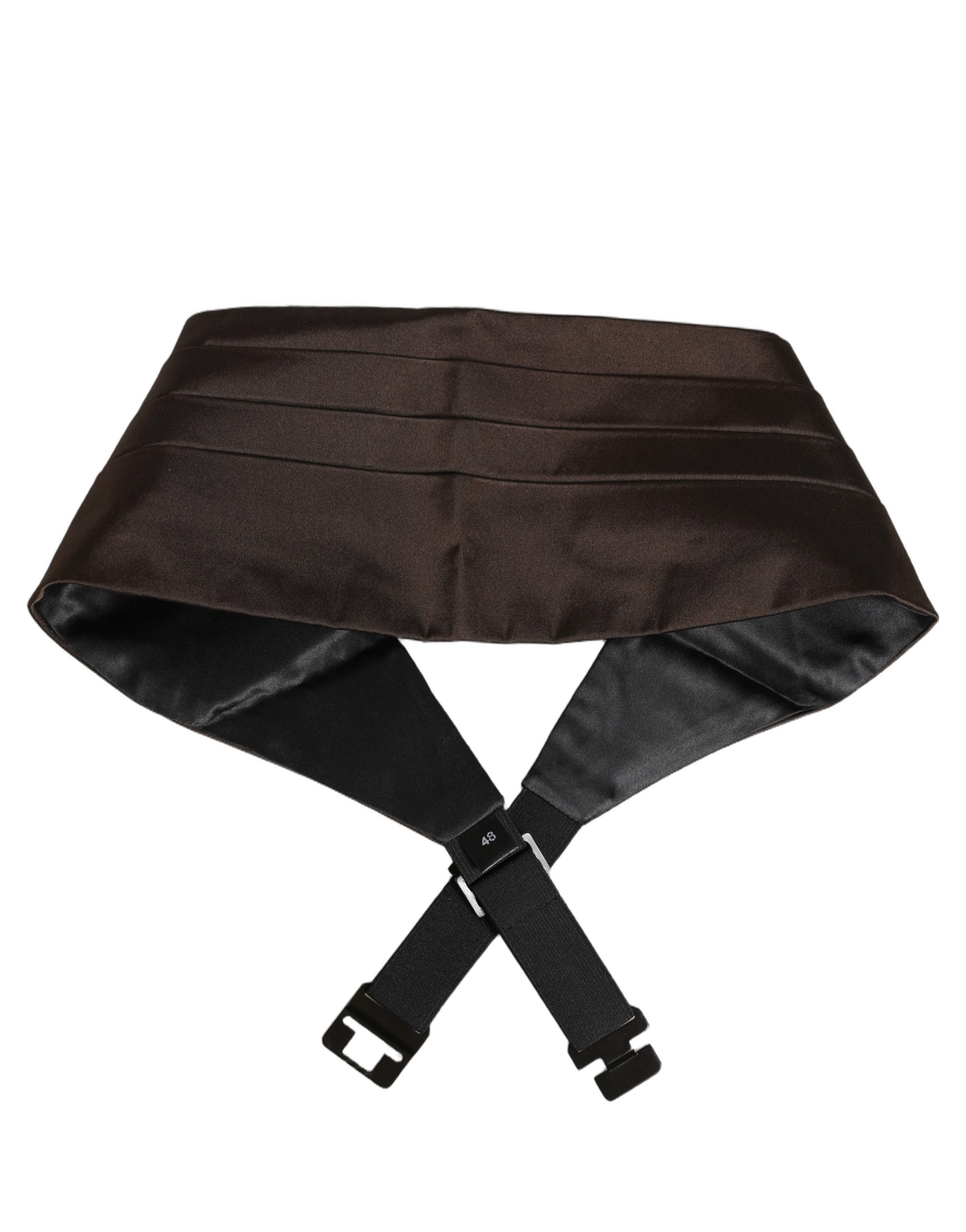 Dolce & Gabbana Dark Brown 100% Silk Belt Waist Cummerbund - Image 2