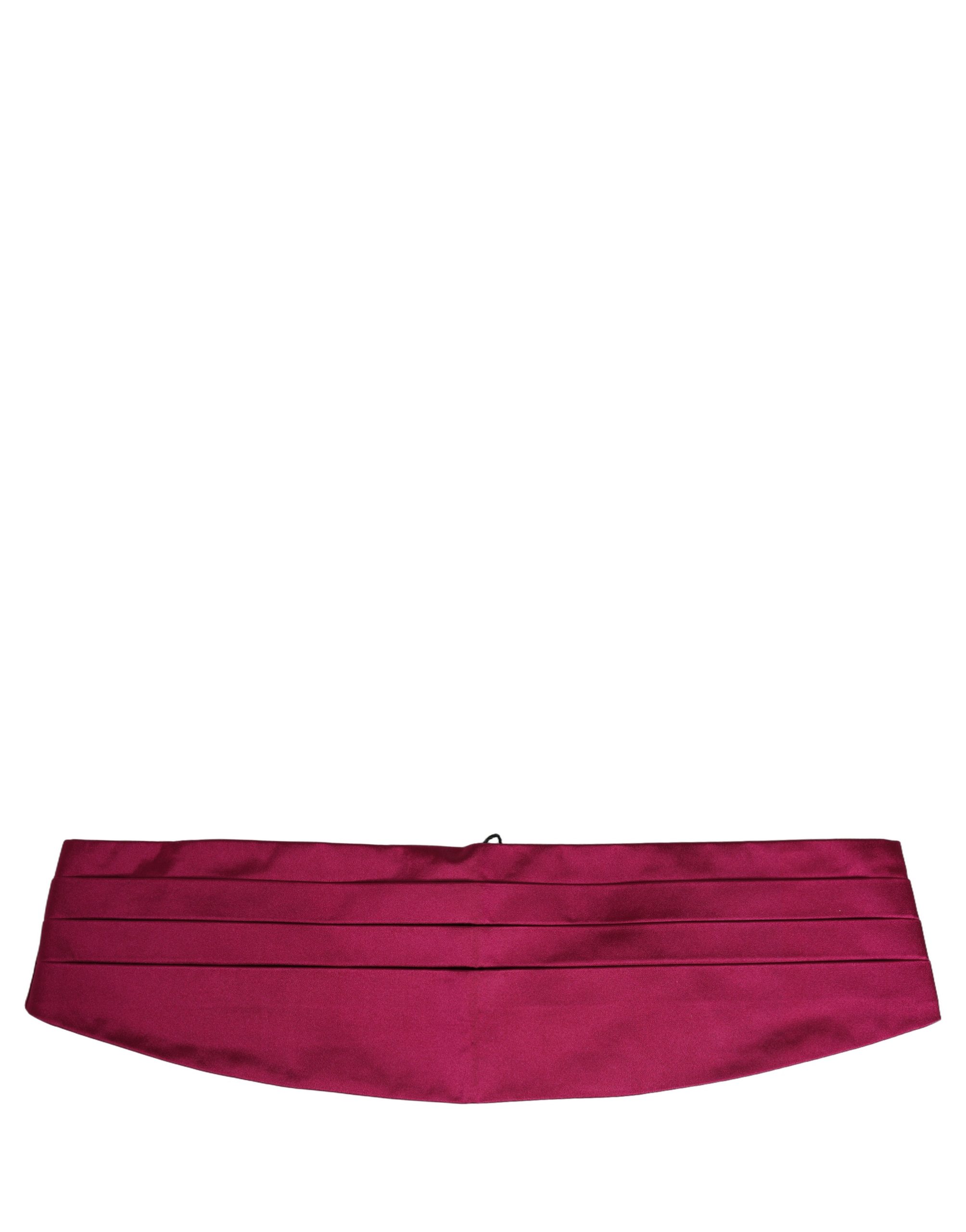 Dolce & Gabbana Burgundy 100% Silk Belt Waist Cummerbund - Image 3