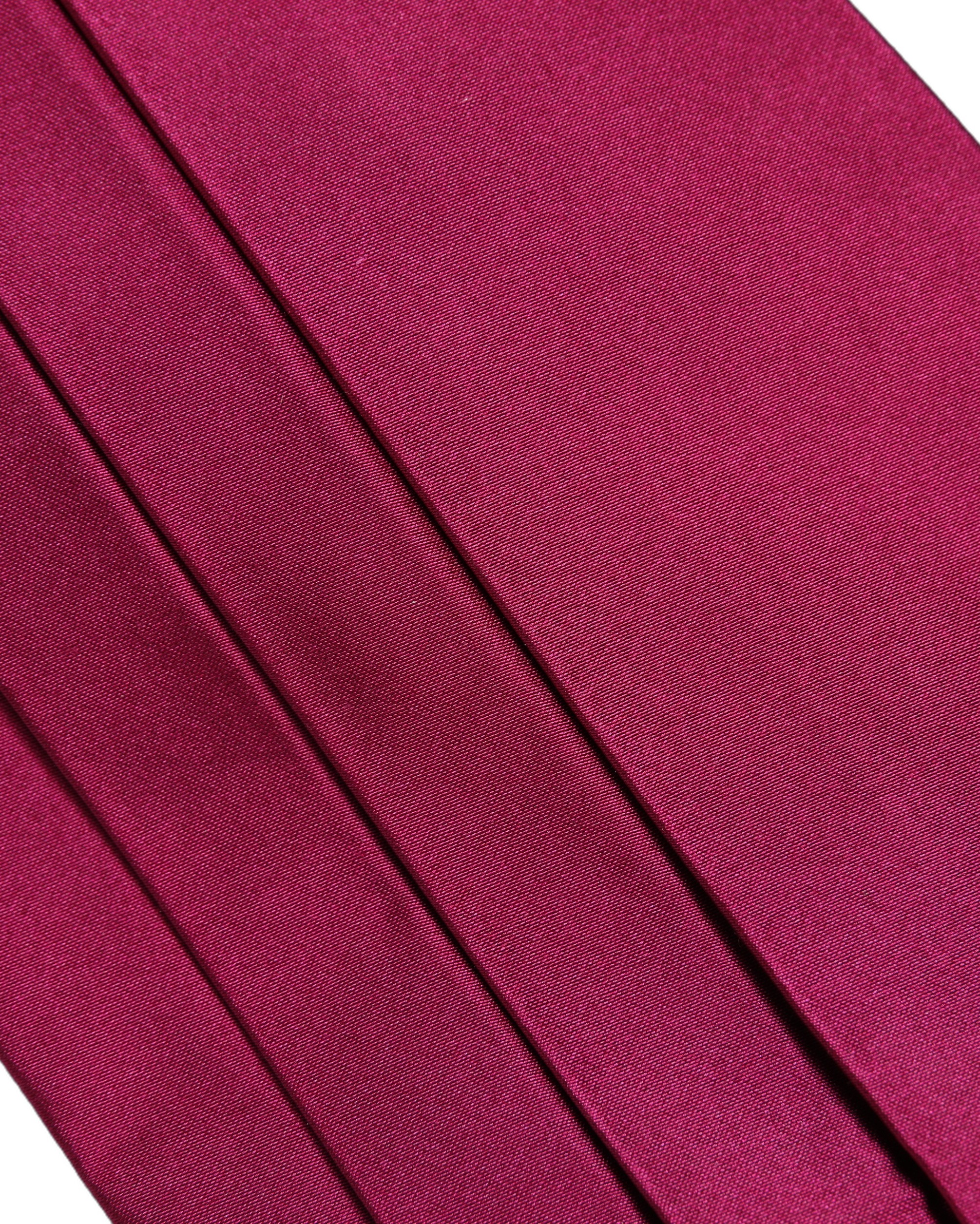 Dolce & Gabbana Burgundy 100% Silk Belt Waist Cummerbund - Image 4