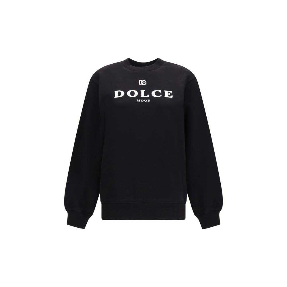 Dolce & Gabbana Black Cotton Sweatshirt
