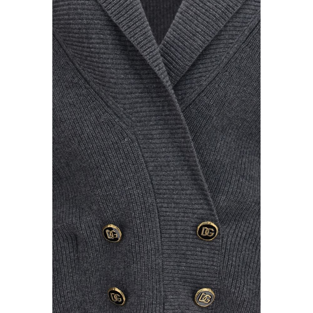 Dolce & Gabbana Gray Wool Oves Aries Cardigan - Image 3