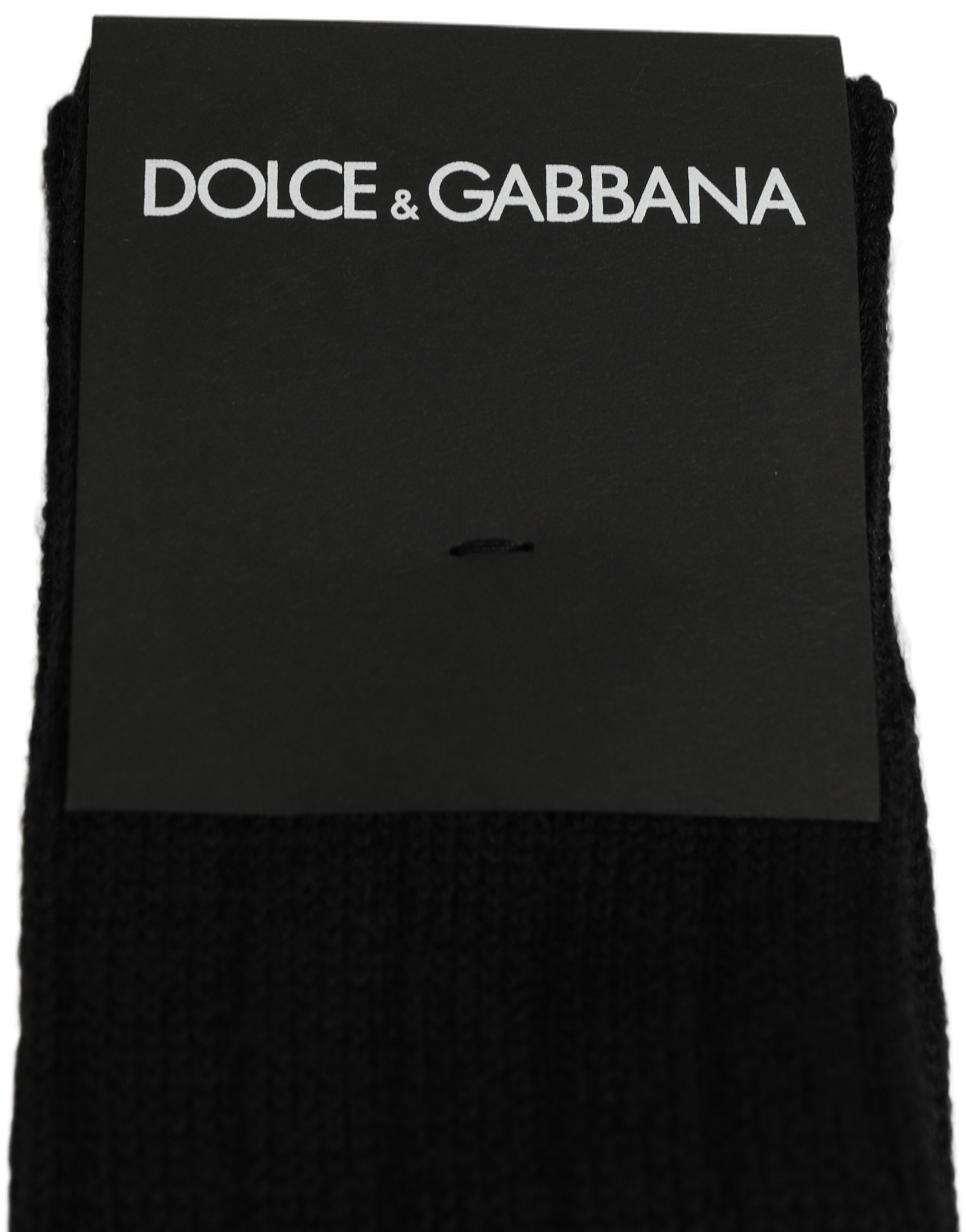 Dolce & Gabbana Black DG Logo Print Over The Calf Accessory Socks - Image 5