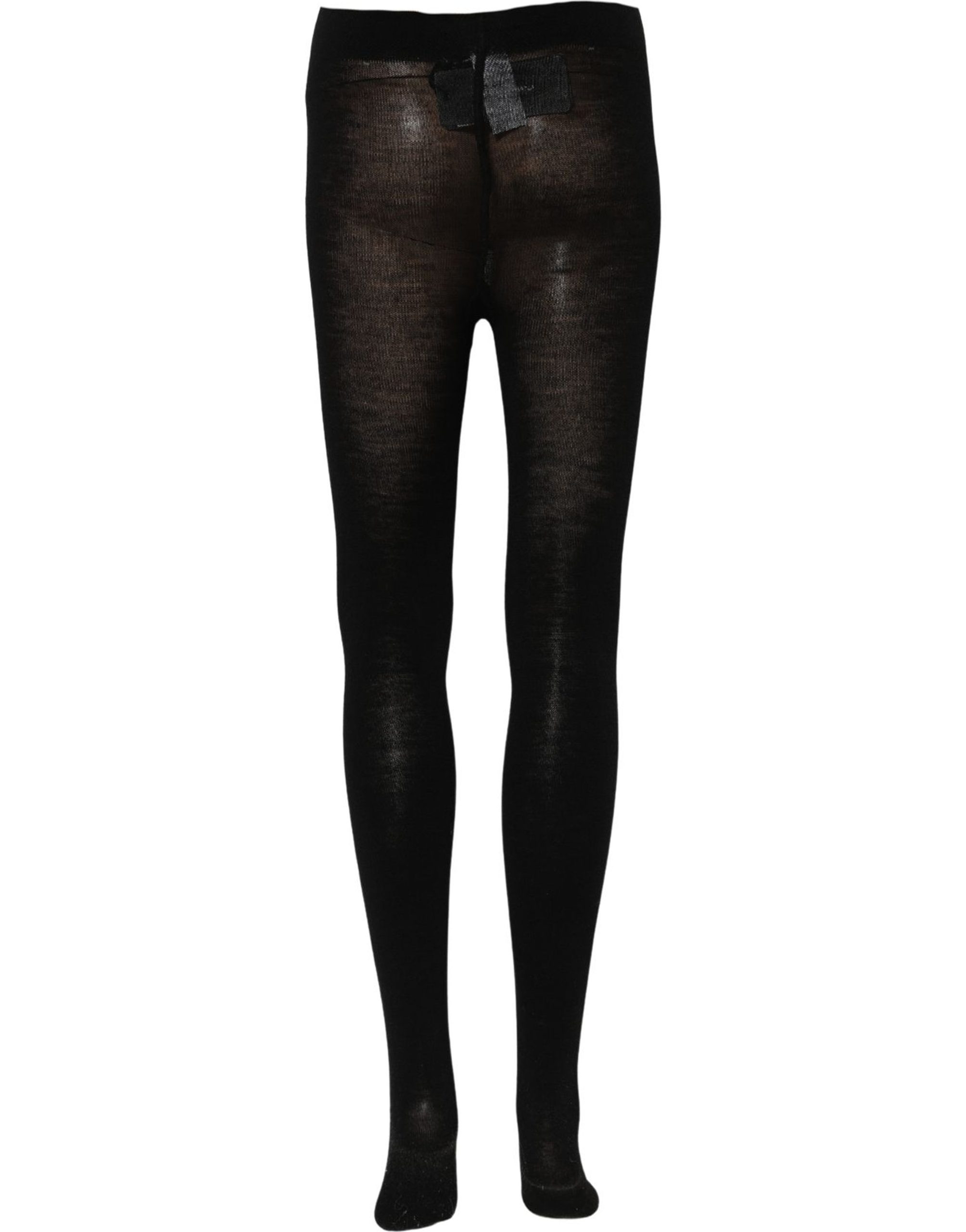 Dolce & Gabbana Black Wool Stretch Tights Stocking Accessory Socks - Image 4
