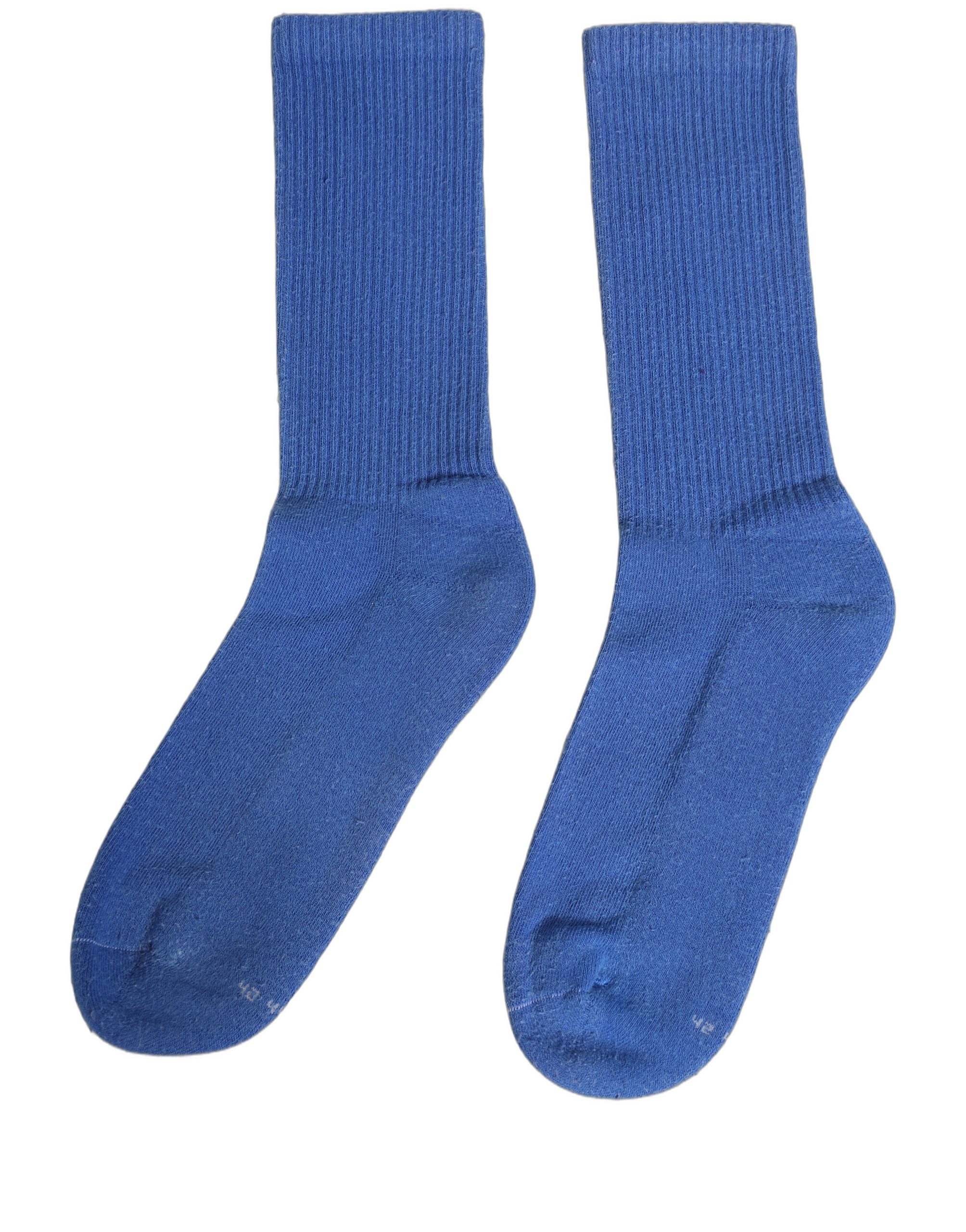 Dolce & Gabbana Blue Cotton Ribbed Mid Calf Women Accessory Socks - Image 2