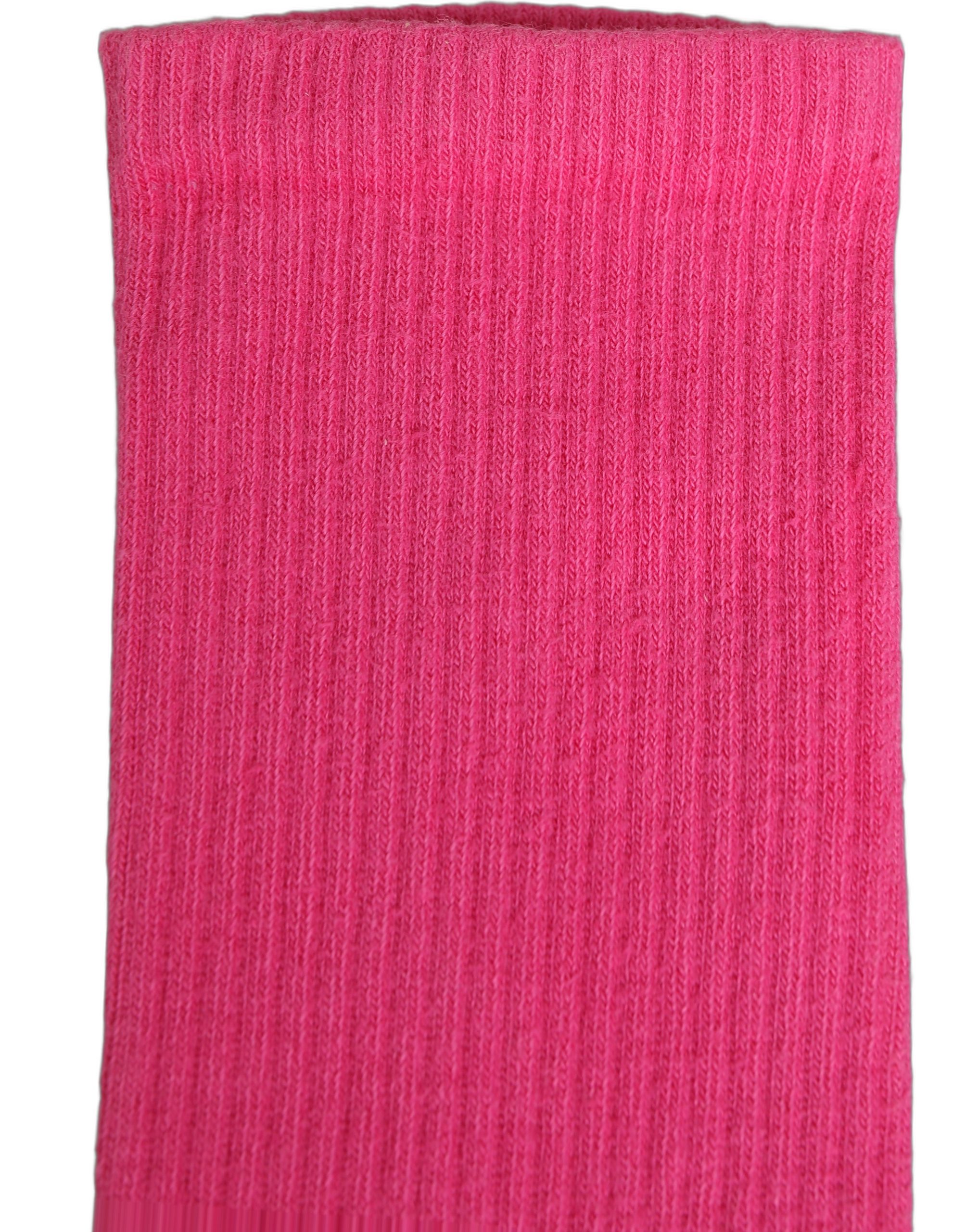 Dolce & Gabbana Pink Cotton Ribbed Mid Calf Women Accessory Socks