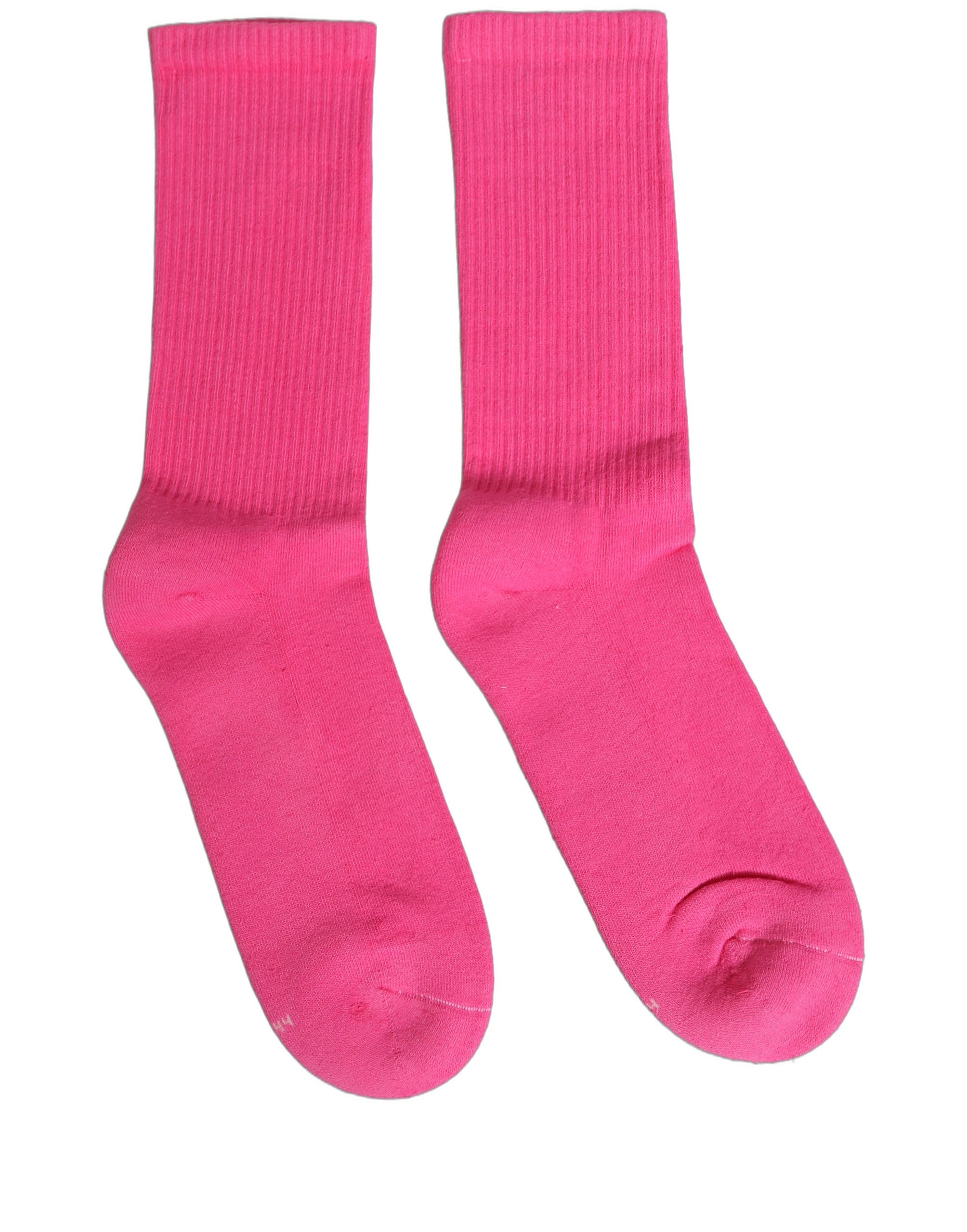Dolce & Gabbana Pink Cotton Ribbed Mid Calf Women Accessory Socks - Image 3