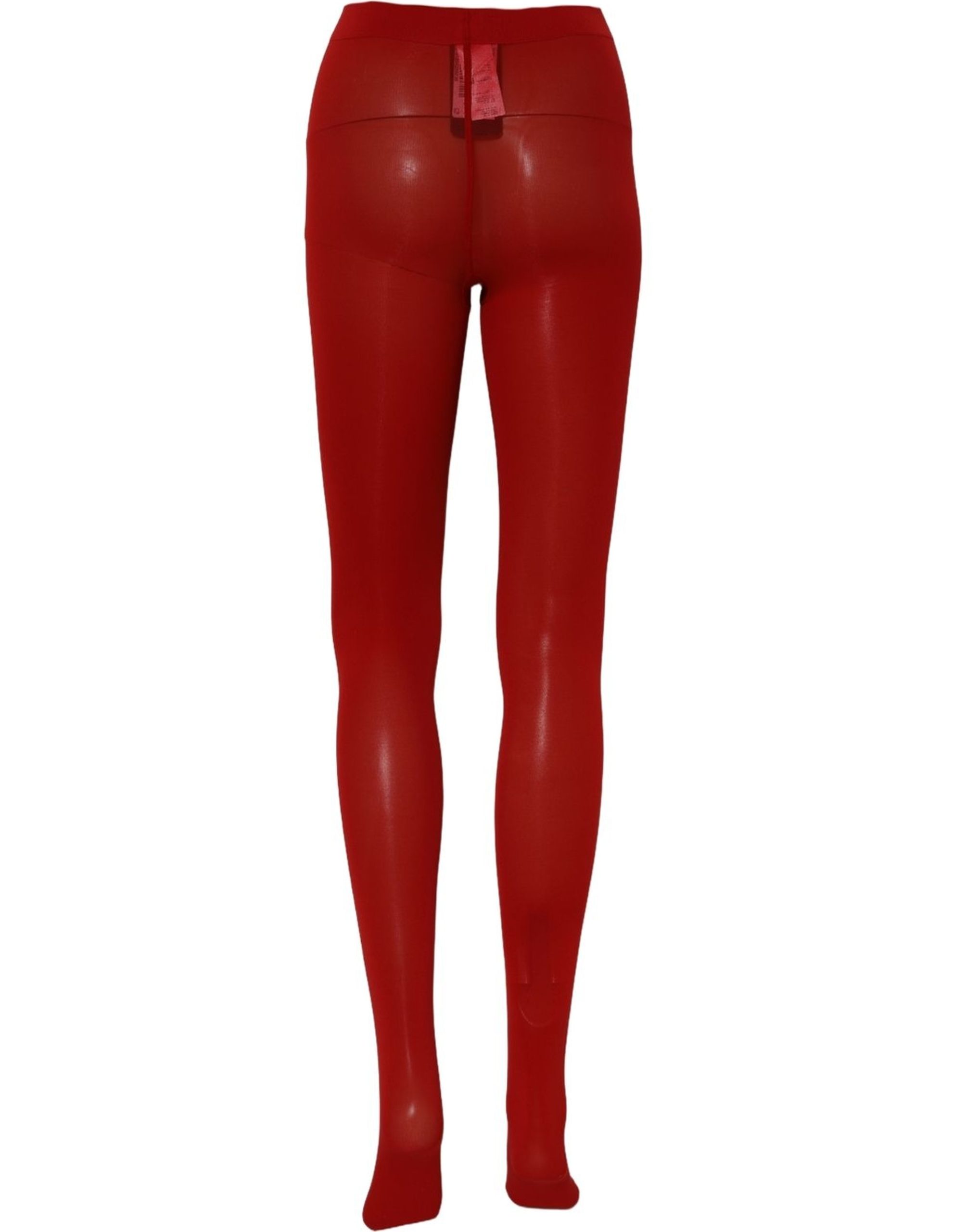 Dolce & Gabbana Red Nylon Tights Stocking Pantyhose Socks - Image 4