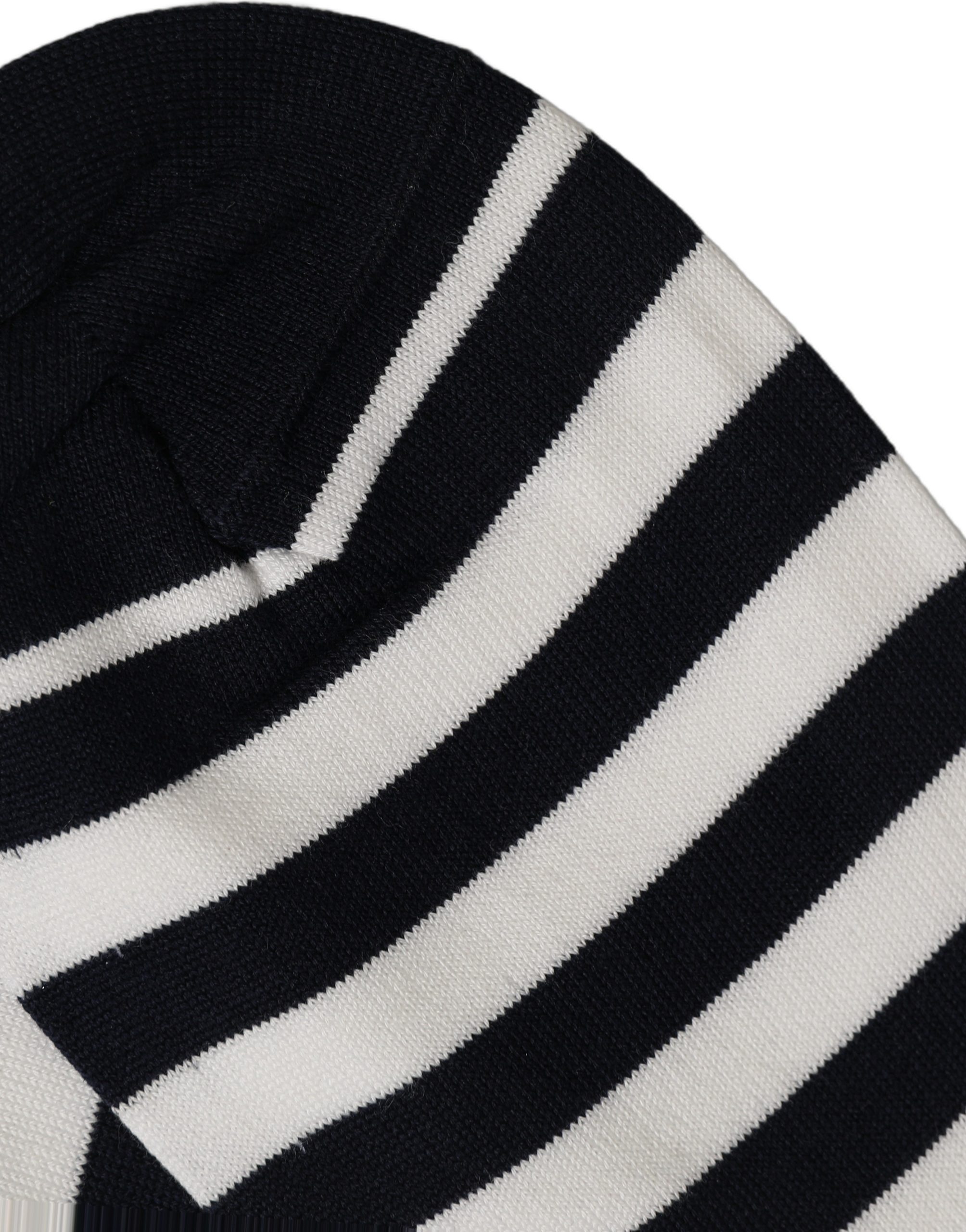 Dolce & Gabbana Black White Stripes Cotton Mid Calf Accessory Socks - Image 6