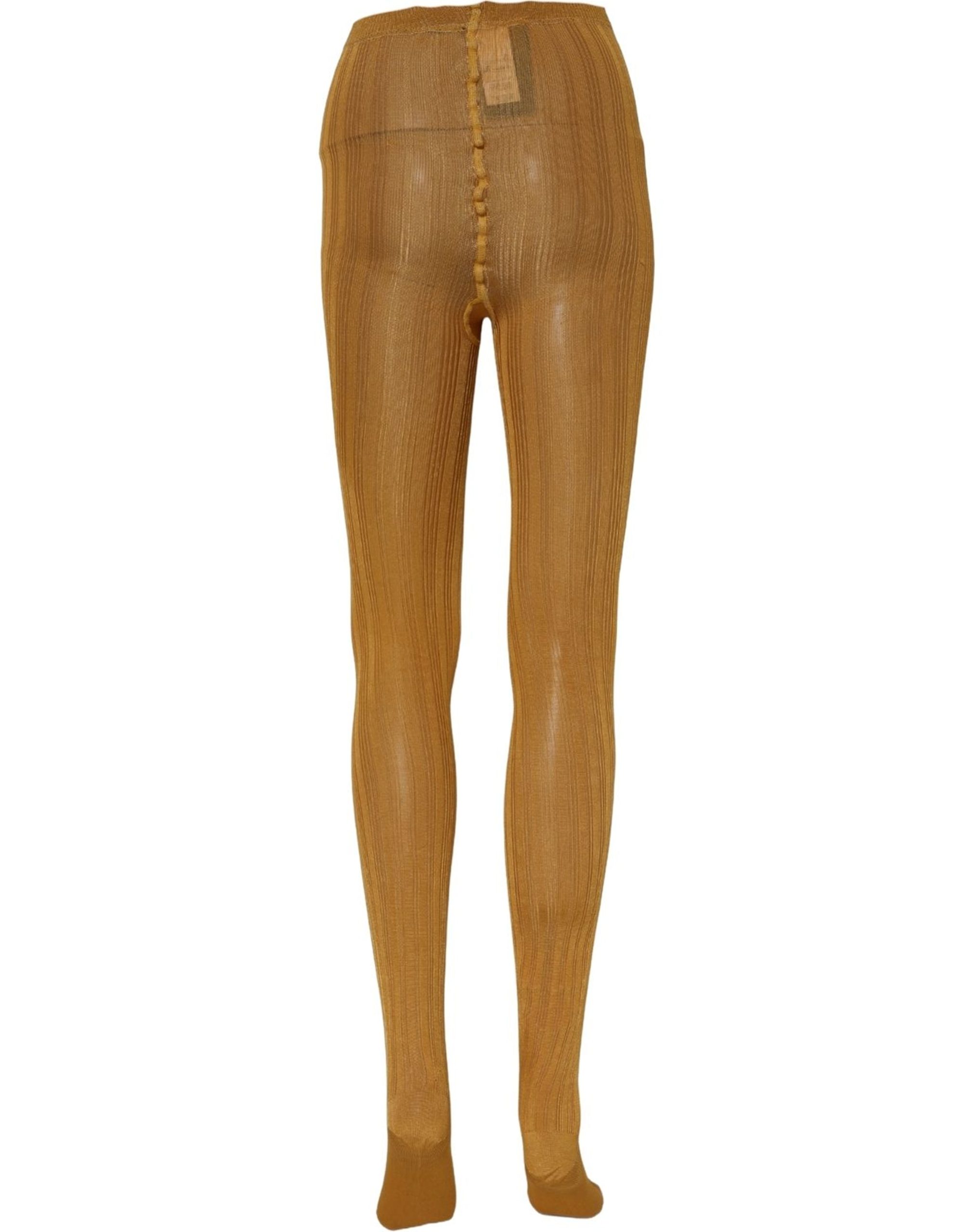 Dolce & Gabbana Mustard Nylon Tights Pantyhose Stockings Socks - Image 4