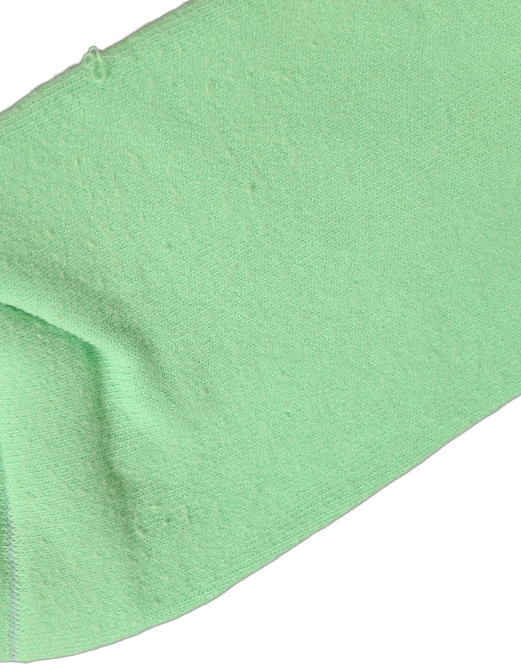 Dolce & Gabbana Green Cotton Ribbed Mid Calf Women Accessory Socks - Image 3