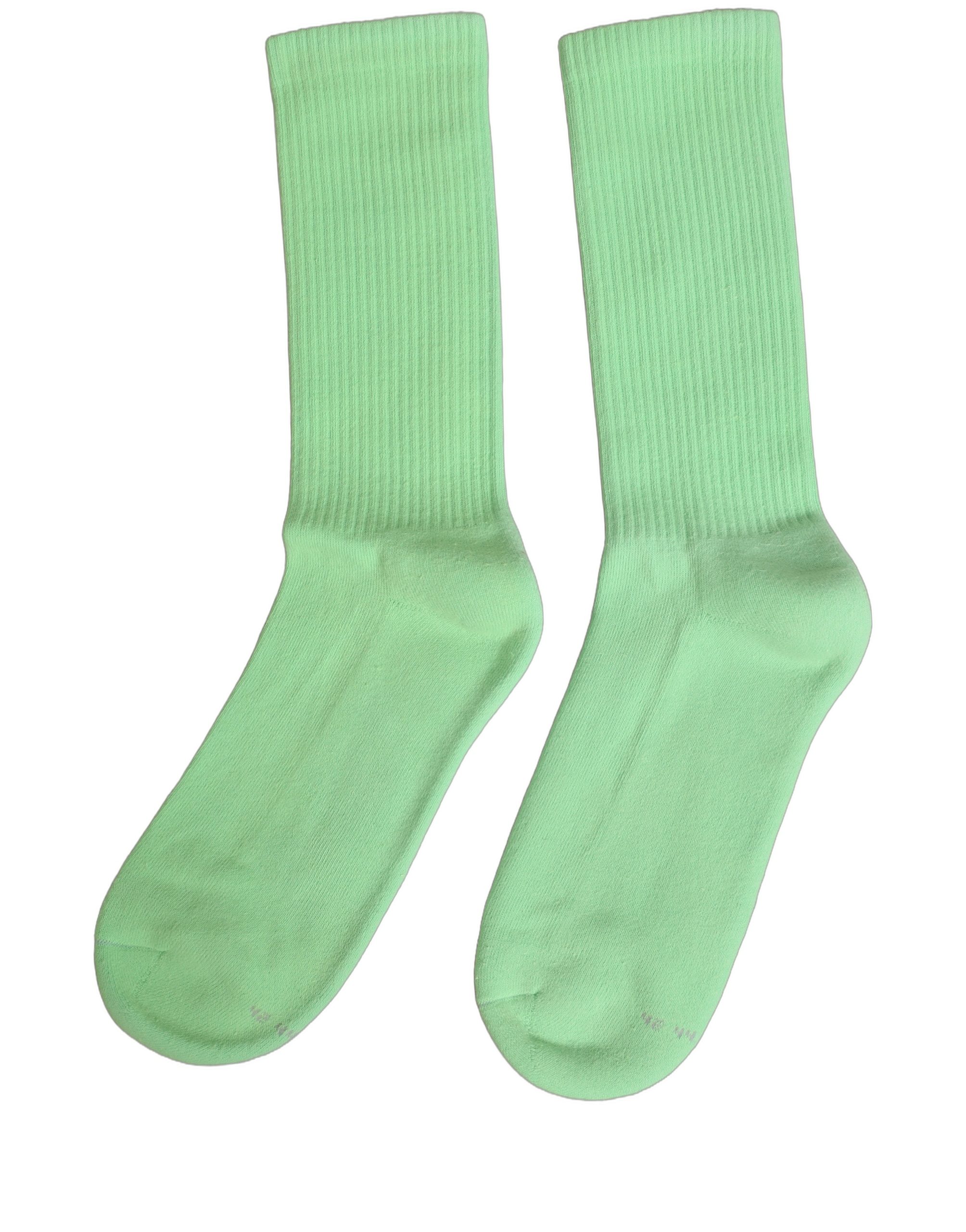Dolce & Gabbana Green Cotton Ribbed Mid Calf Women Accessory Socks - Image 5