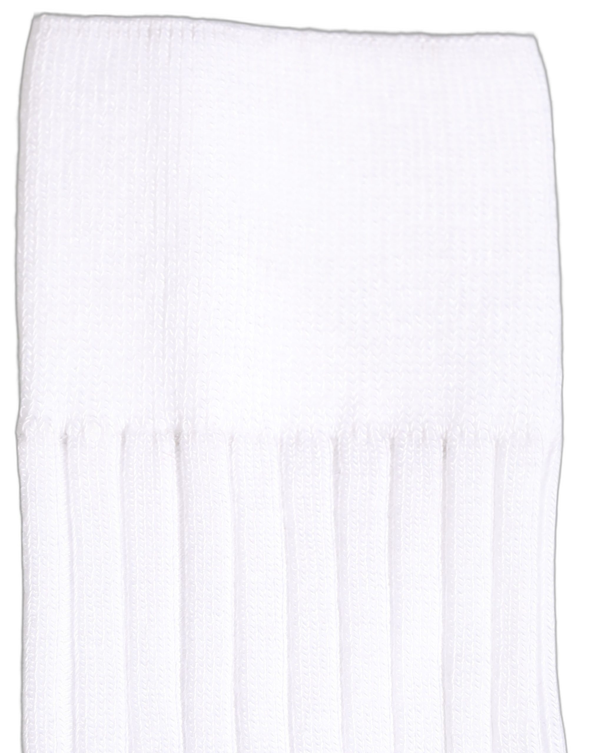 Dolce & Gabbana White Cotton Ribbed Logo Over The Calf Women Socks - Image 5